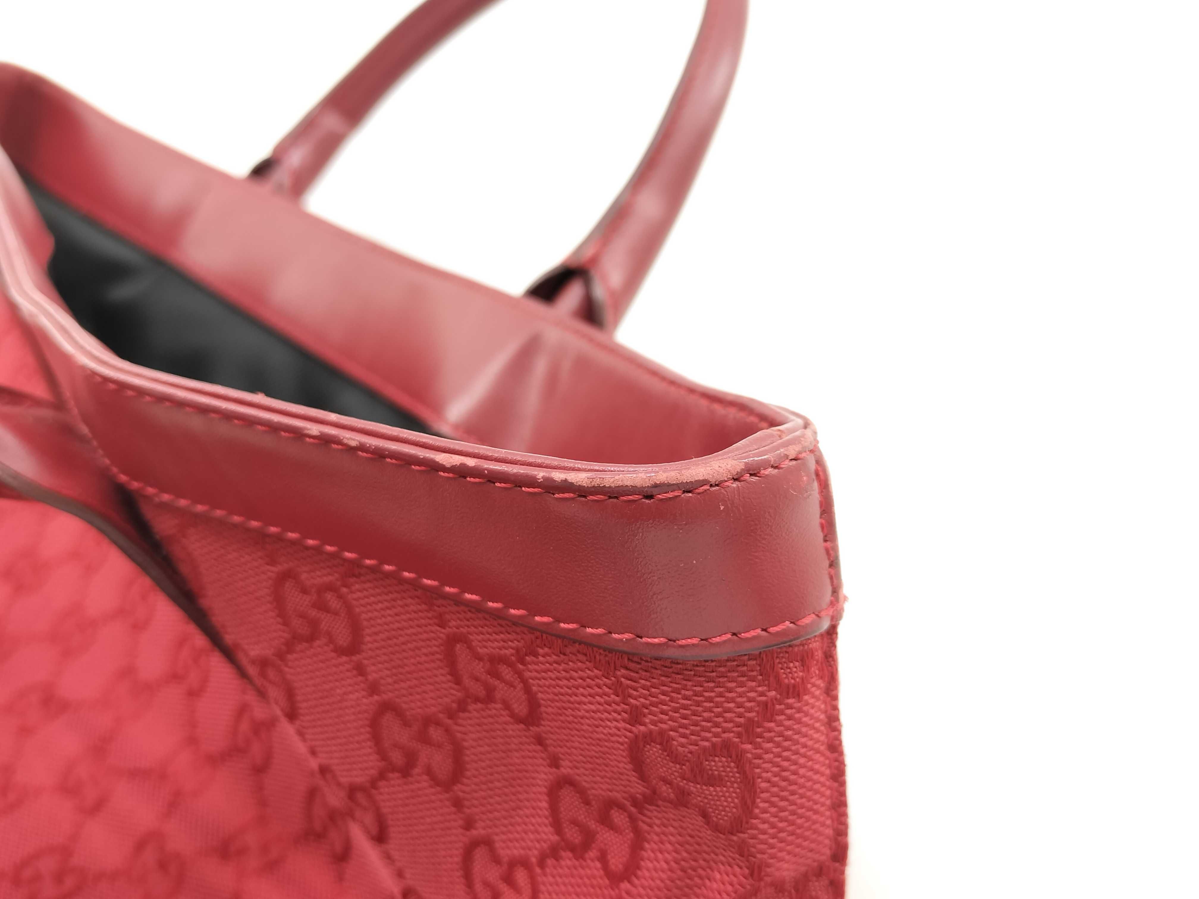 GG Canvas Gucci Handbag Red Tote Bag — view 14