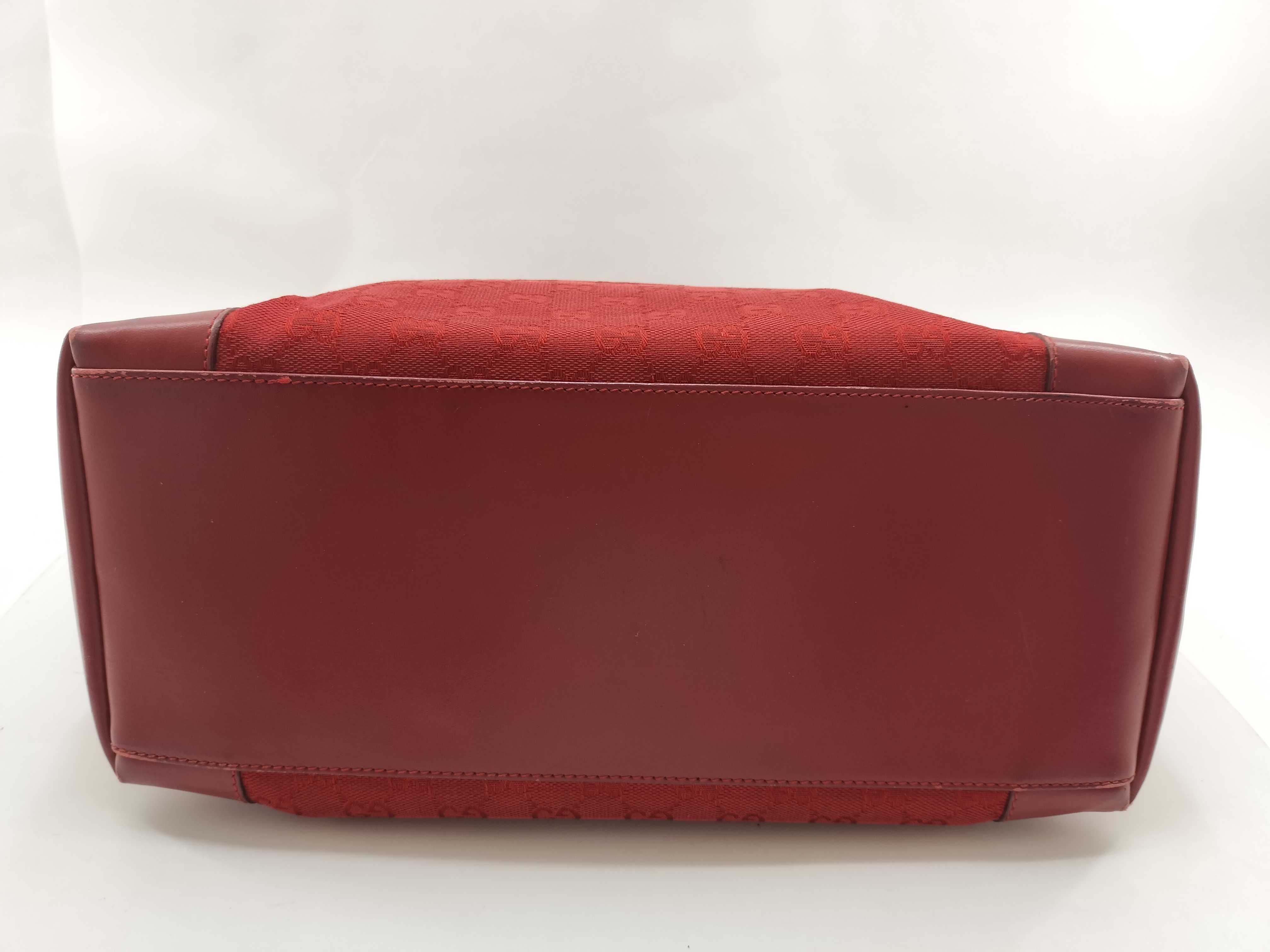 GG Canvas Gucci Handbag Red Tote Bag — view 3
