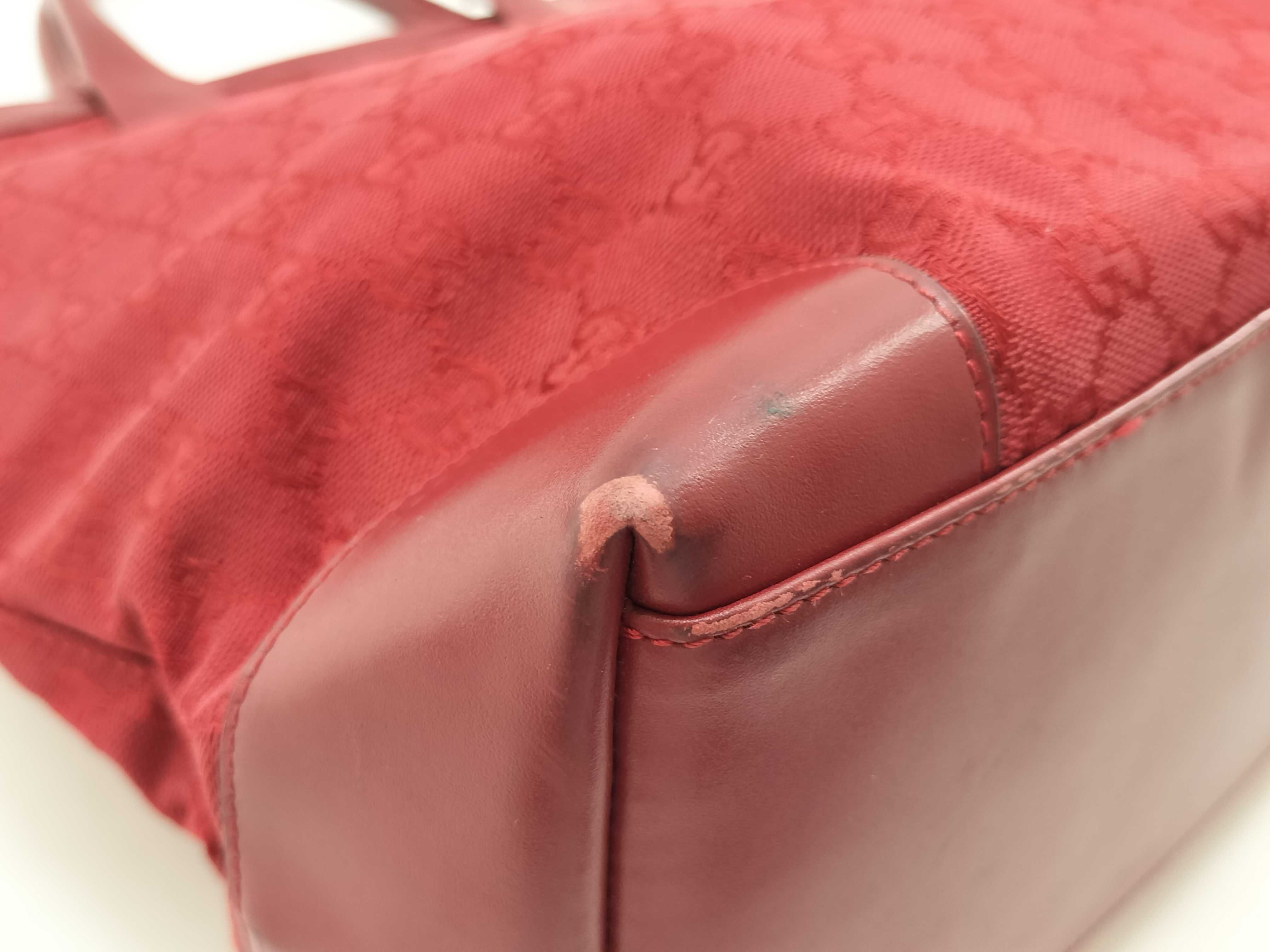 GG Canvas Gucci Handbag Red Tote Bag — view 5