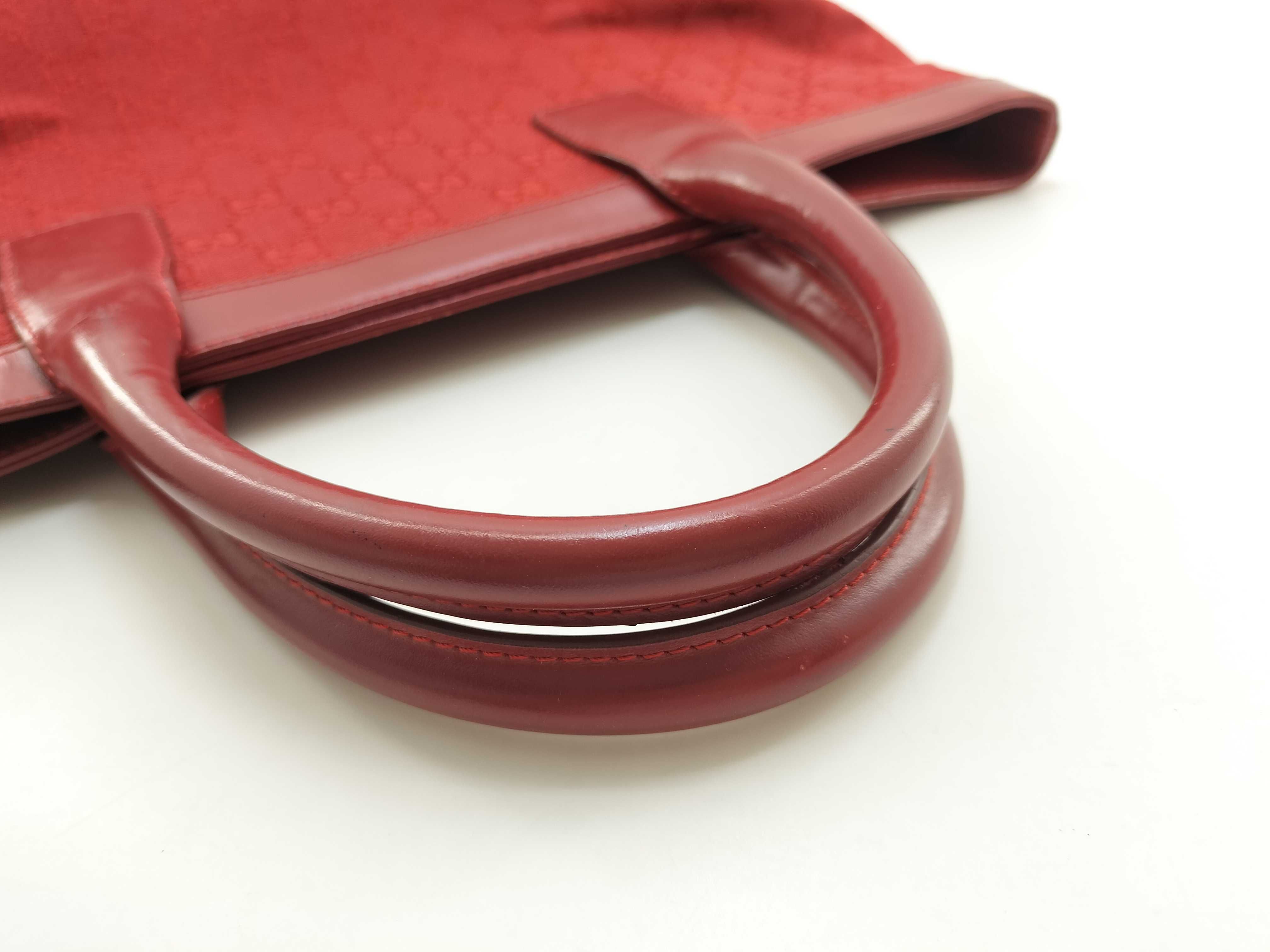 GG Canvas Gucci Handbag Red Tote Bag — view 8