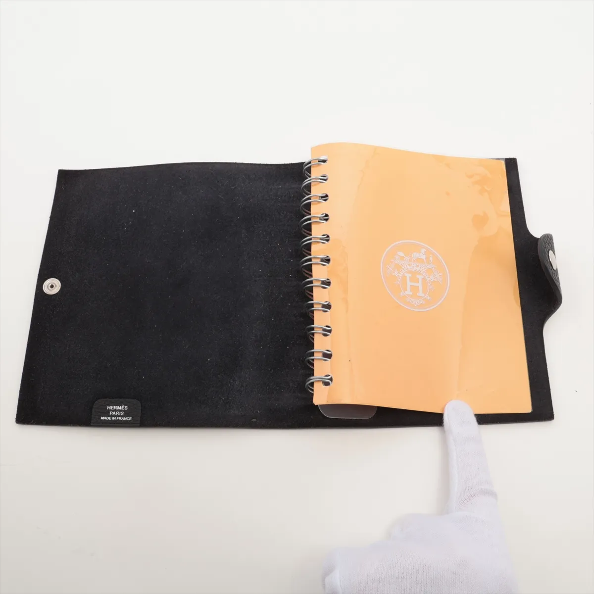 Ulysses PM Taurillon Clemence Notebook Cover, Black, Silver Hardware, D: 2019 — view 3
