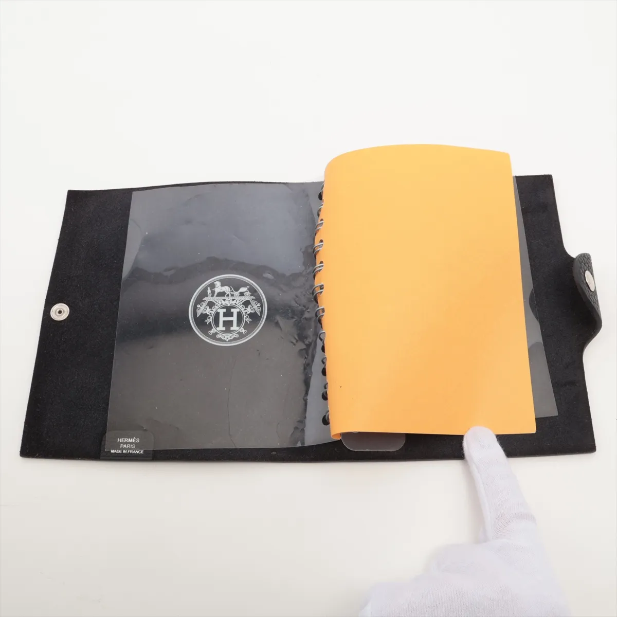 Ulysses PM Taurillon Clemence Notebook Cover, Black, Silver Hardware, D: 2019 — view 4