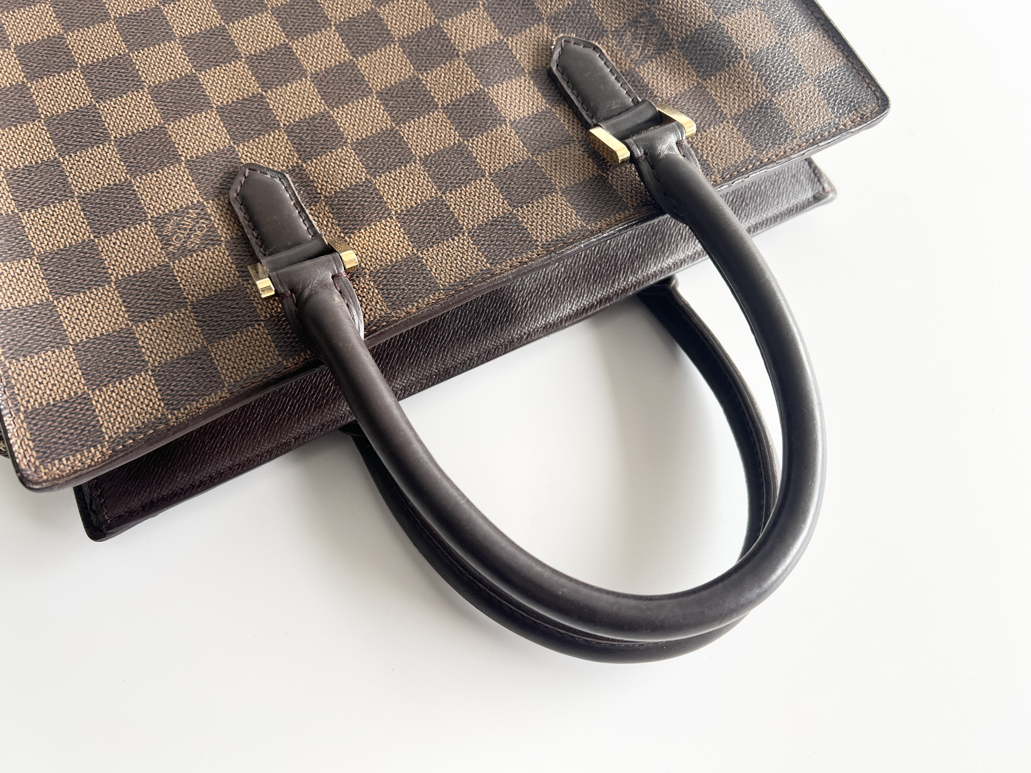Damier Venice PM Leather Handbag Tote Bag — view 3
