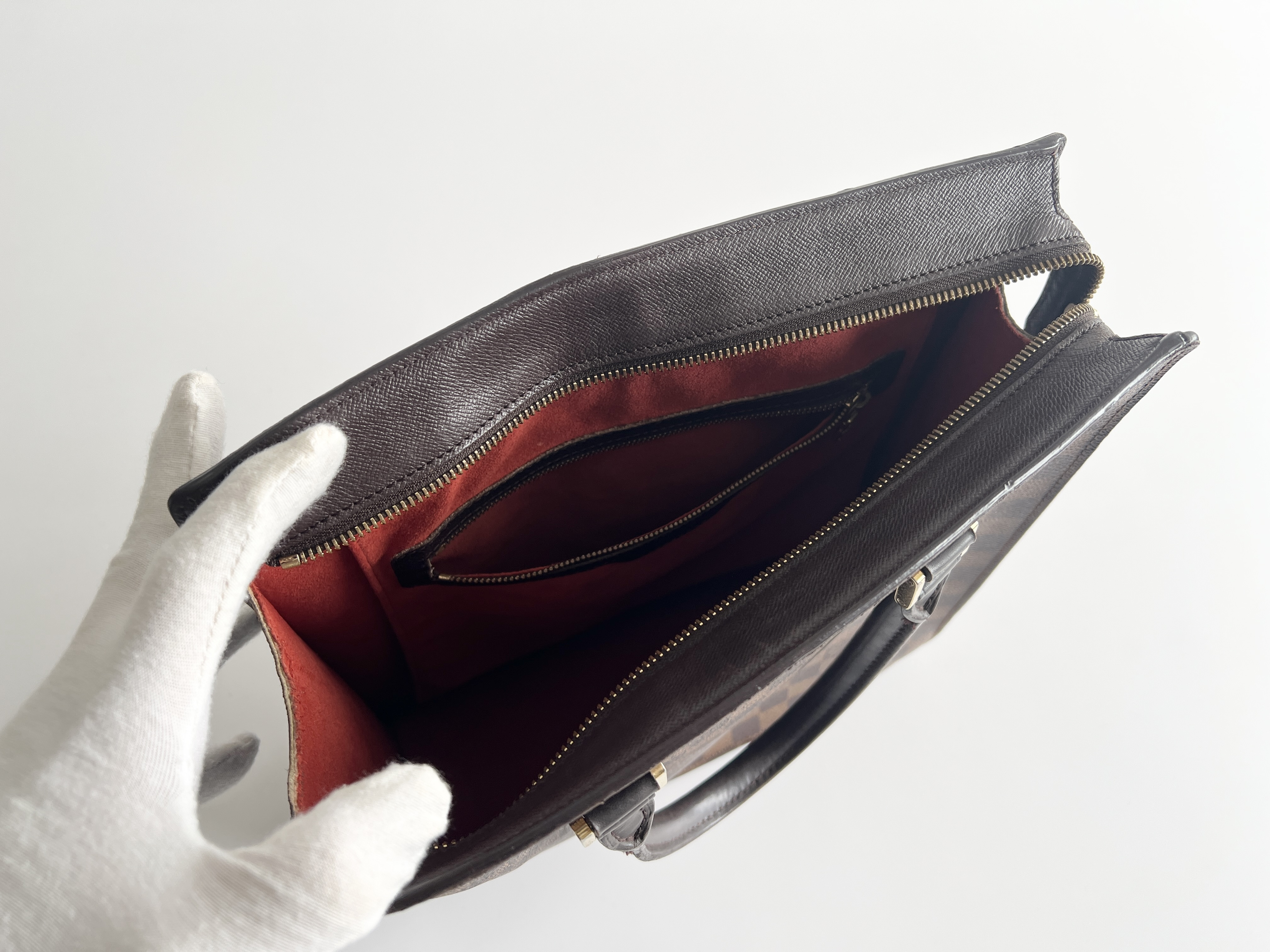 Damier Venice PM Leather Handbag Tote Bag — view 4