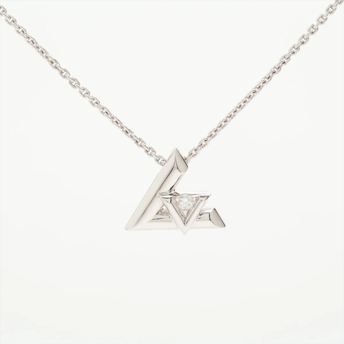 Pendant LV Vault One PM Diamond Necklace 750 (WG) 6.1g E21319