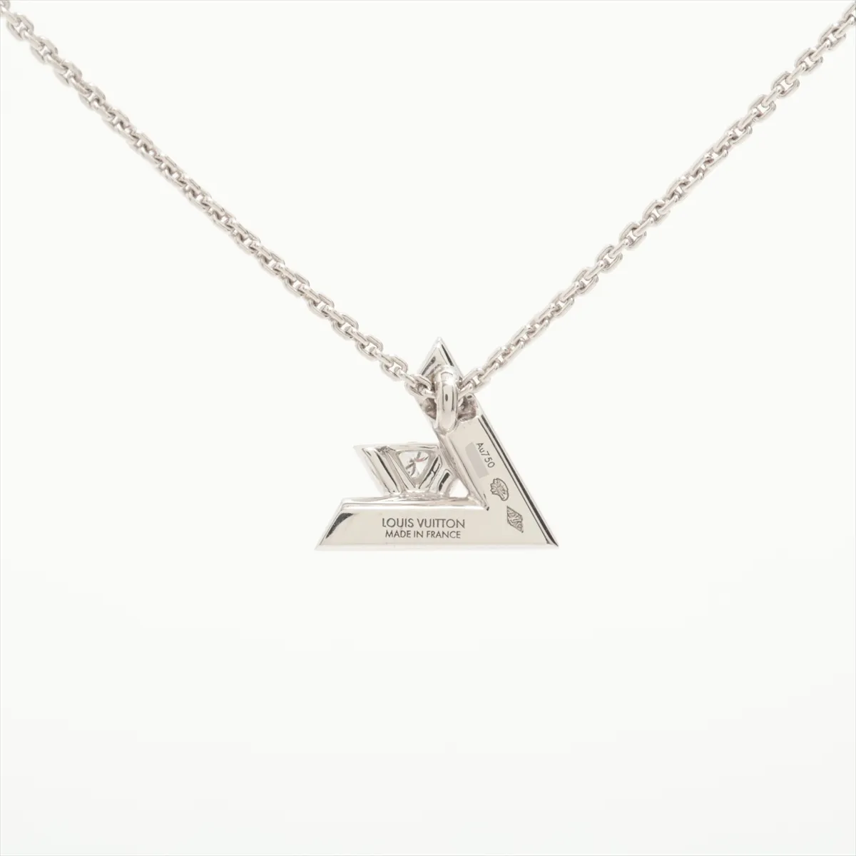 Pendant LV Vault One PM Diamond Necklace 750 (WG) 6.1g E21319 — view 2