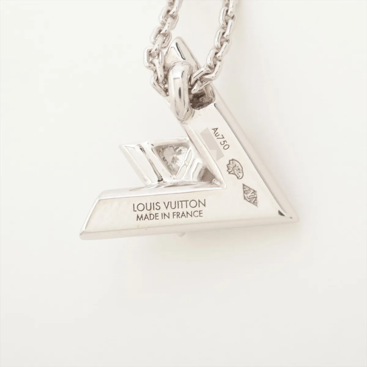 Pendant LV Vault One PM Diamond Necklace 750 (WG) 6.1g E21319 — view 4