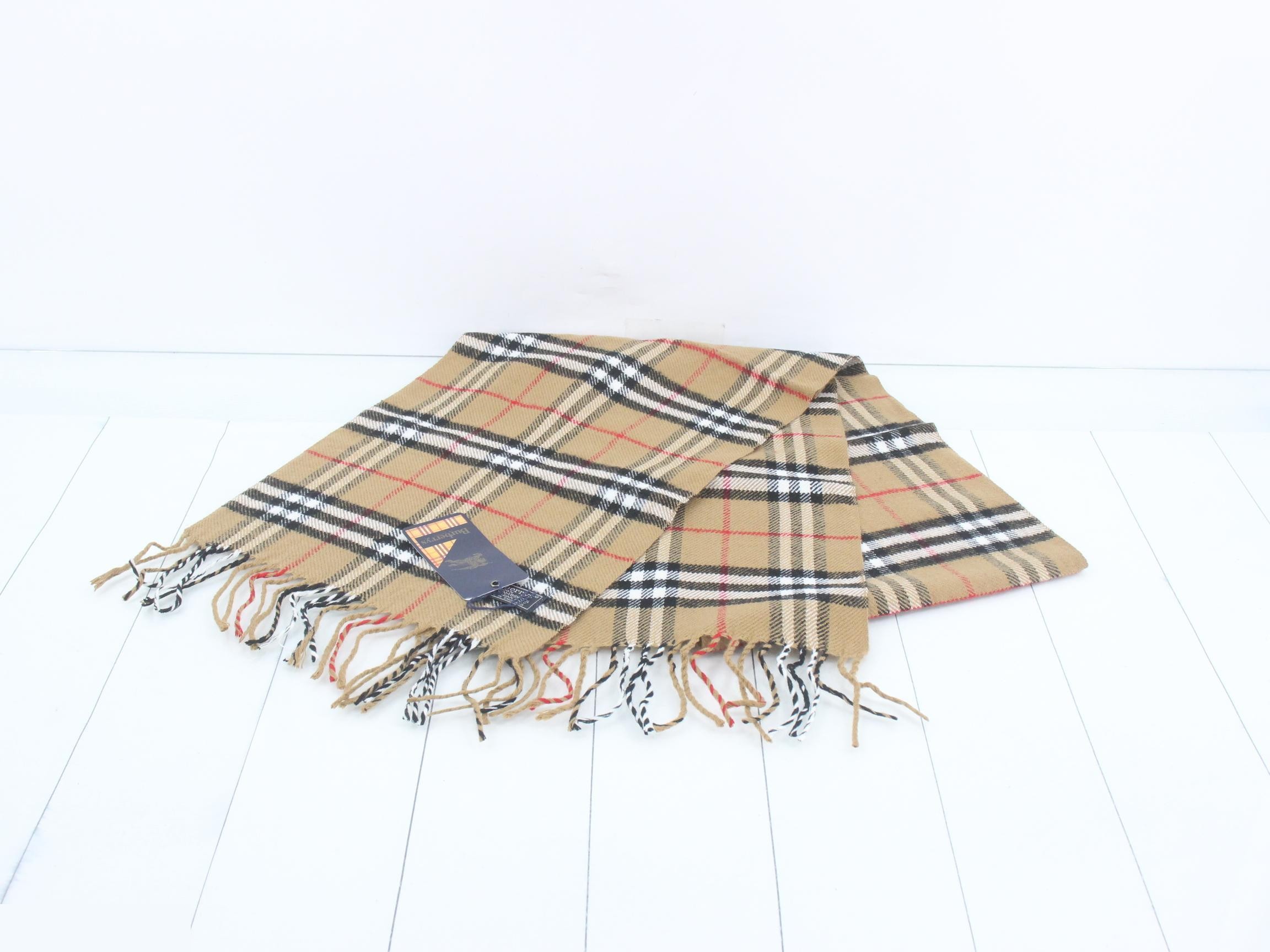 Nova Check Scarf - Brown — view 2