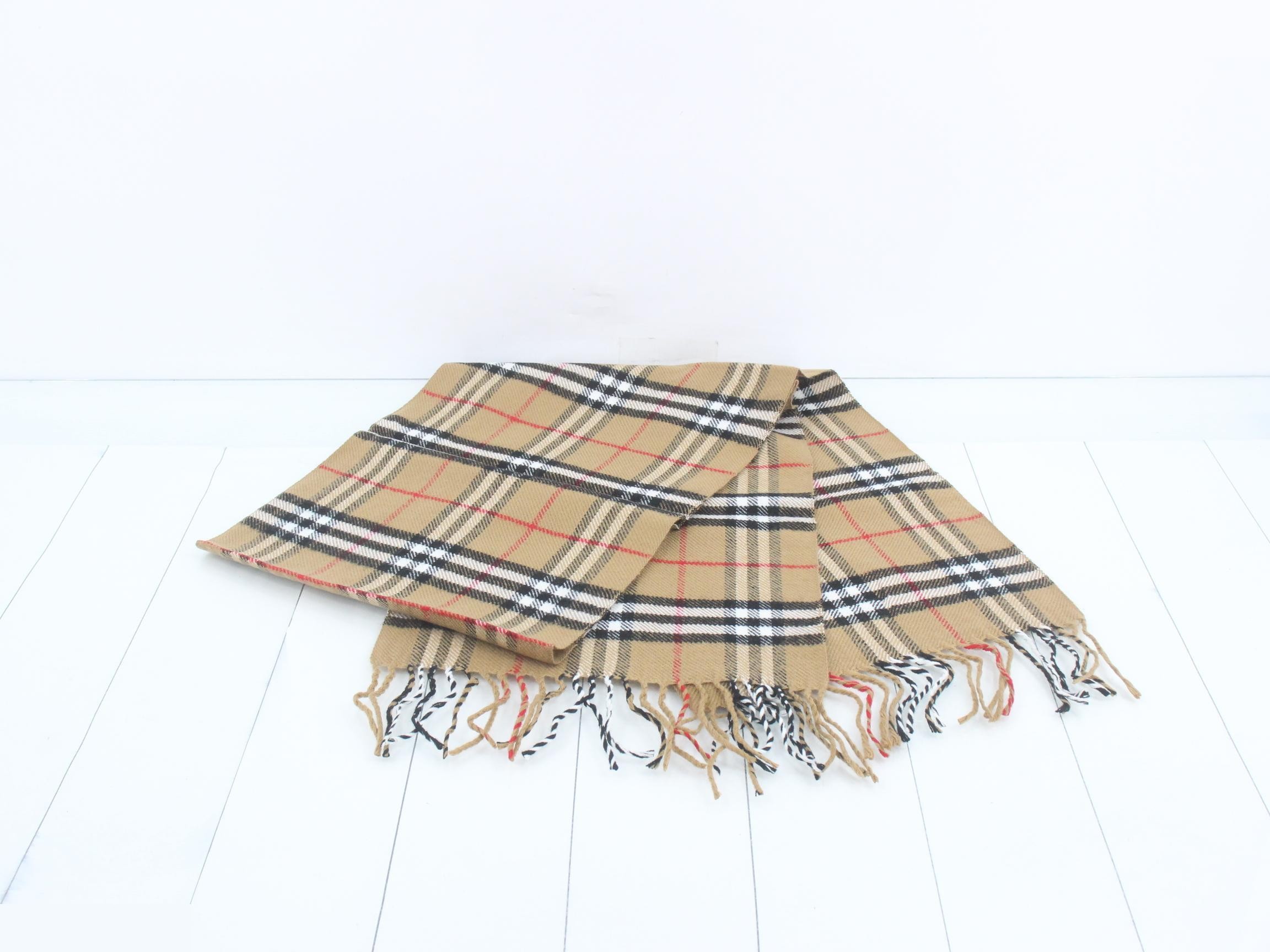 Nova Check Scarf - Brown — view 3