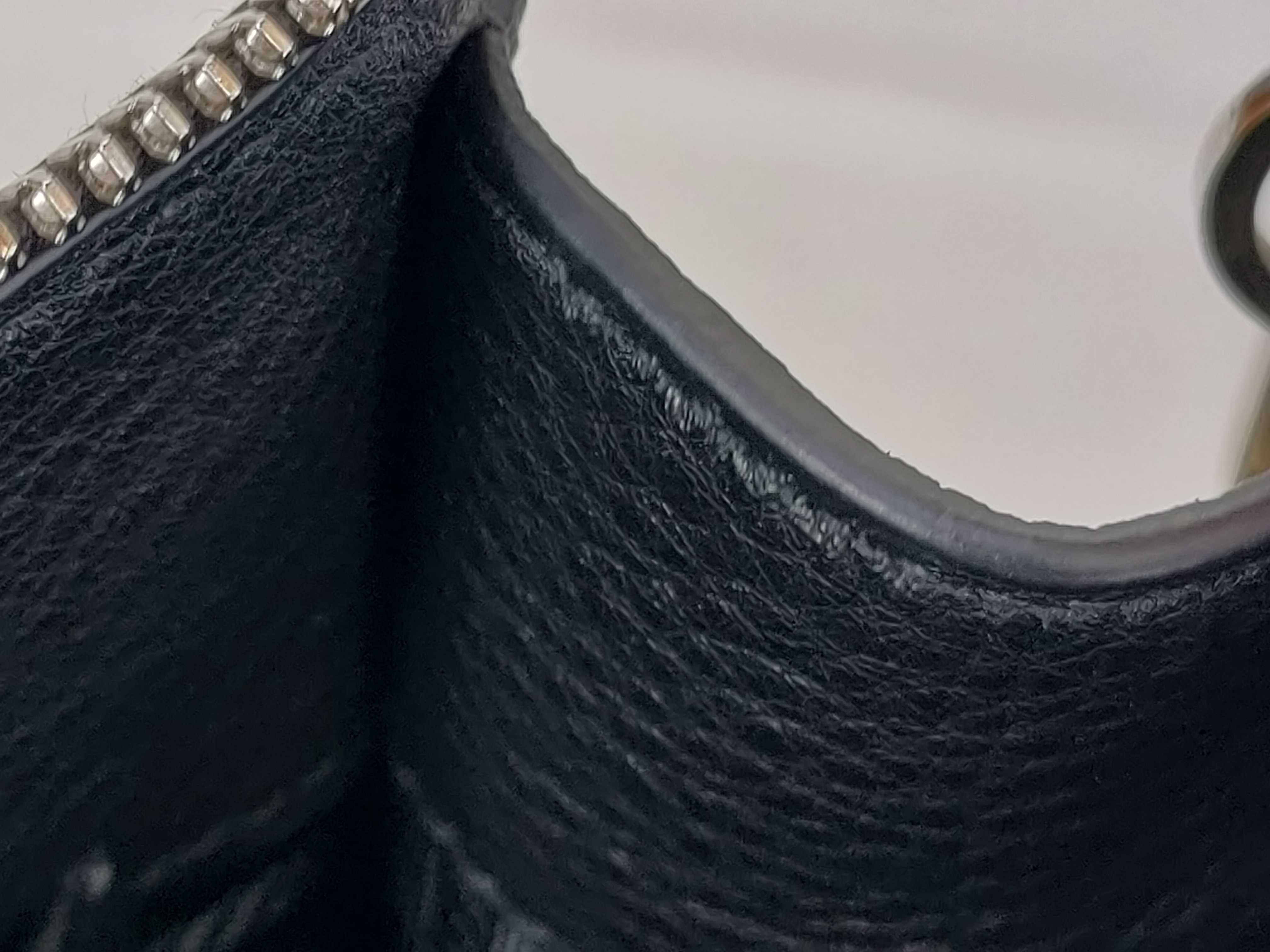 Vitello Leather Clutch Bag, Black, 2VF006 (Clutch Bag) — view 9