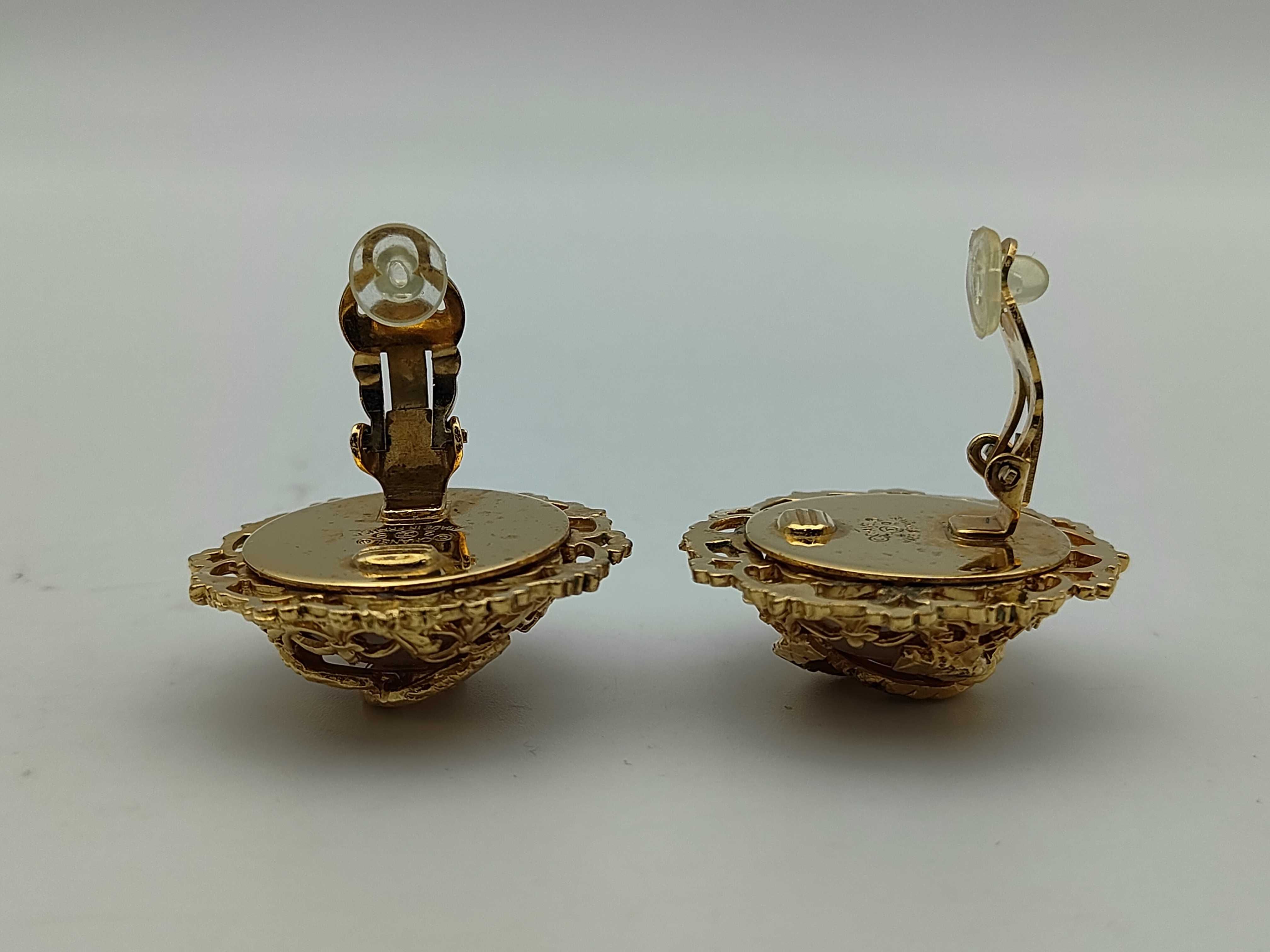 Coco Mark Gold Pearl Earrings — view 4
