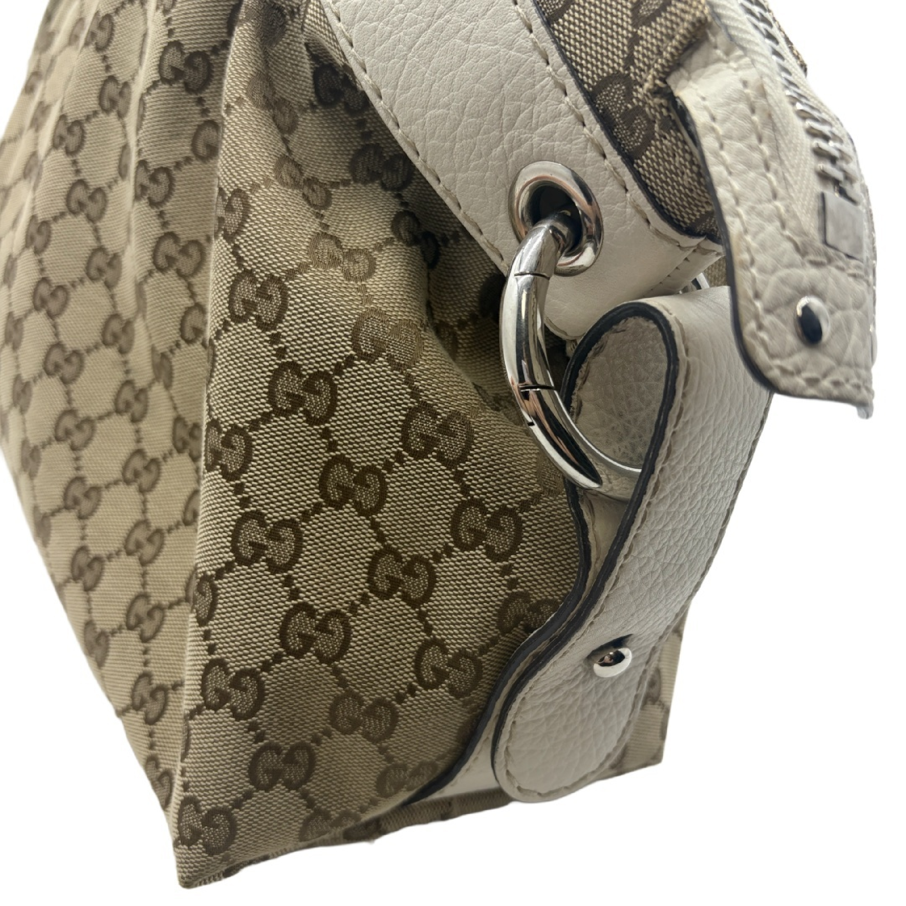 GG Canvas Braided Handle Handbag Tote Bag — view 3