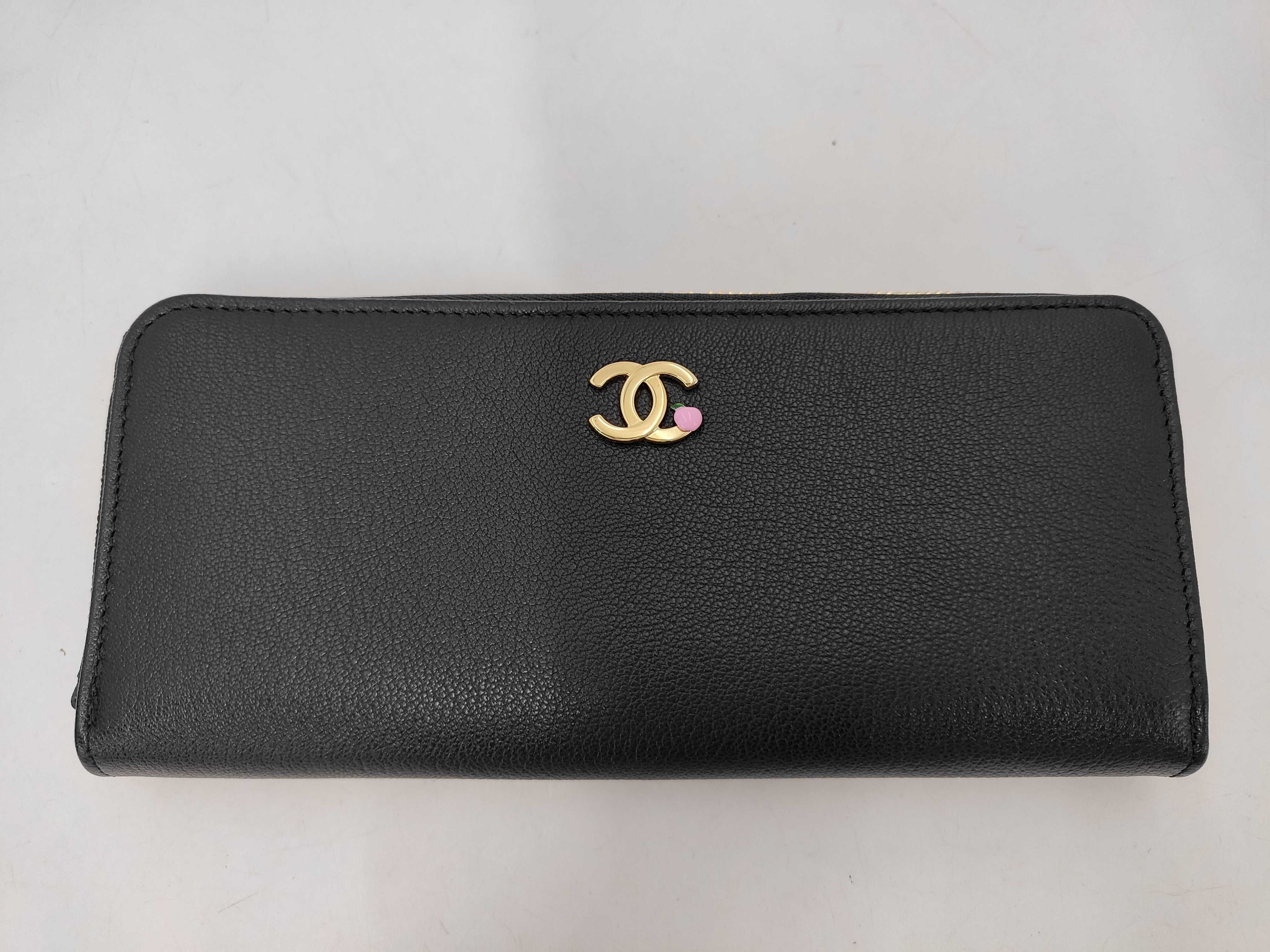 Classic Long Zip Wallet Apple Design Long Wallet Black