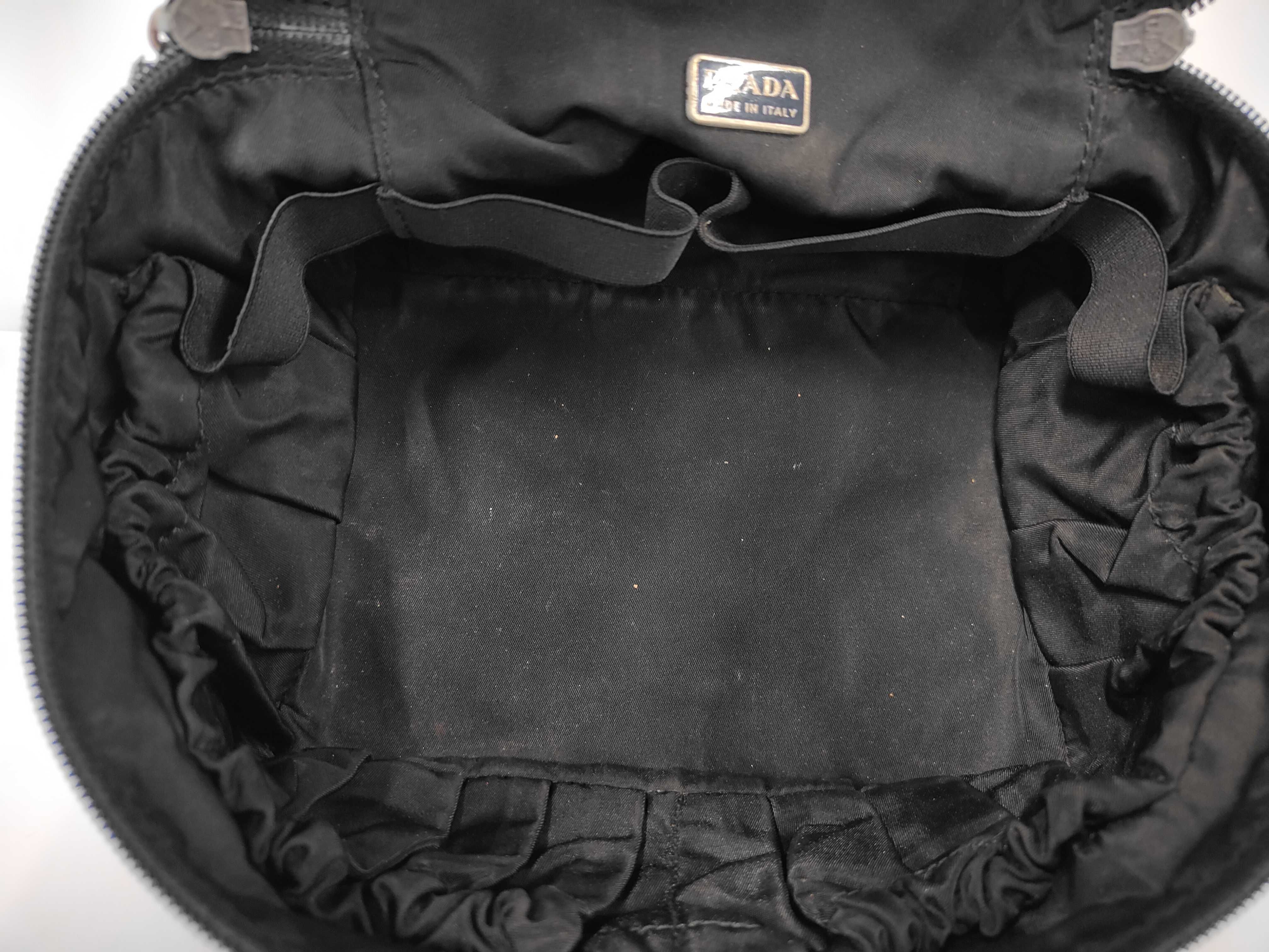 Nylon Triangle Logo Vanity Pouch Vanity Bag — view 9