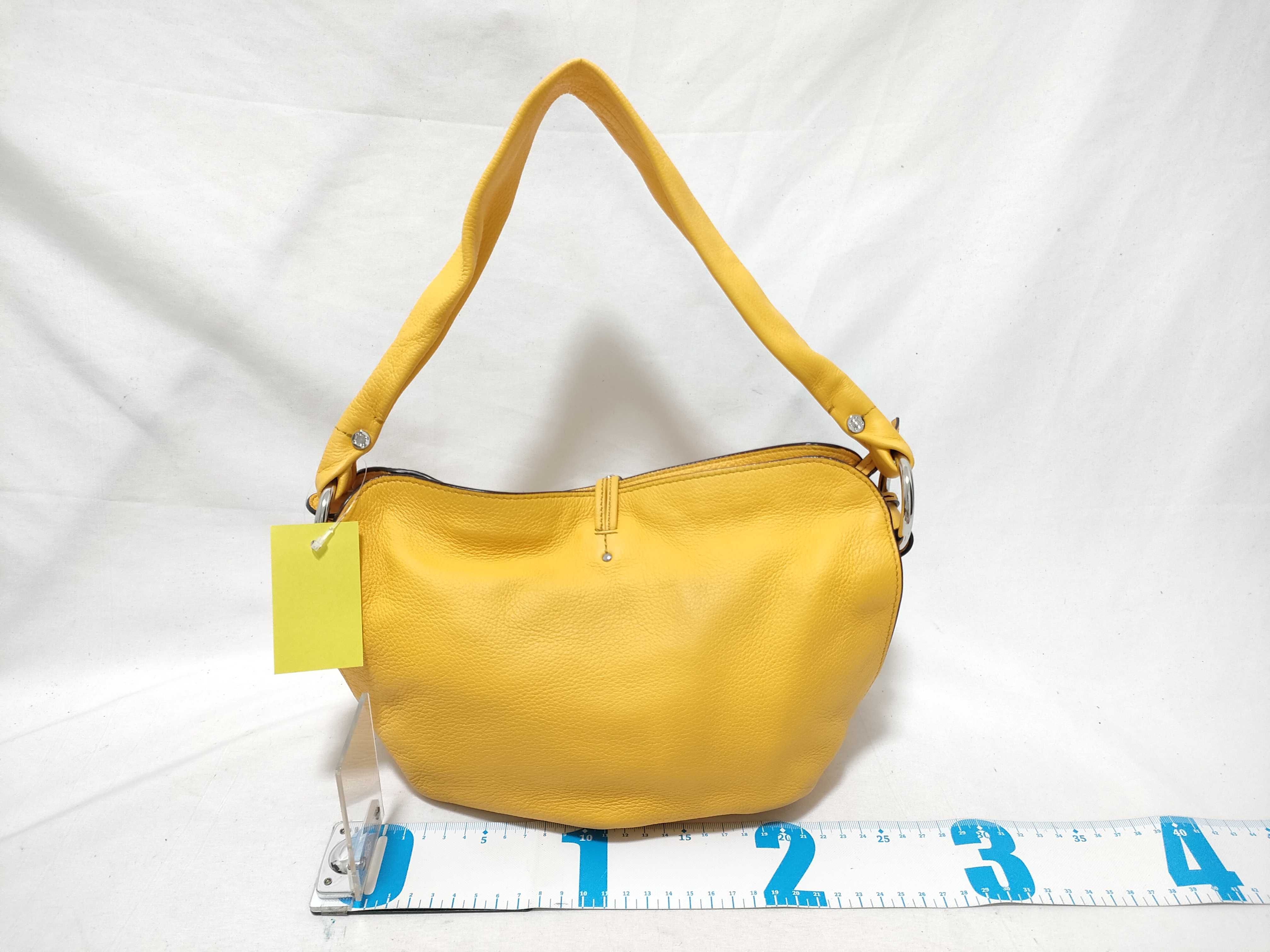 Bittersweet Leather Yellow Shoulder Bag — view 2