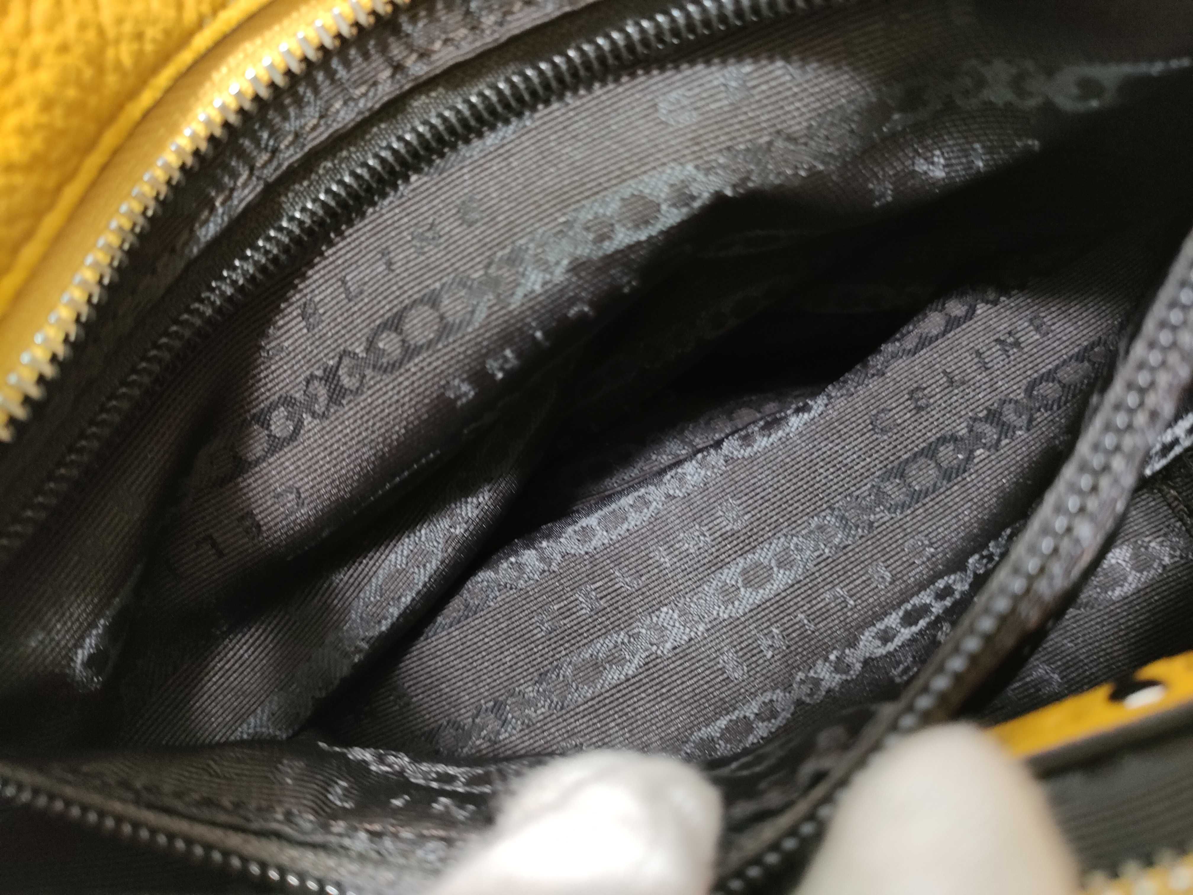 Bittersweet Leather Yellow Shoulder Bag — view 11