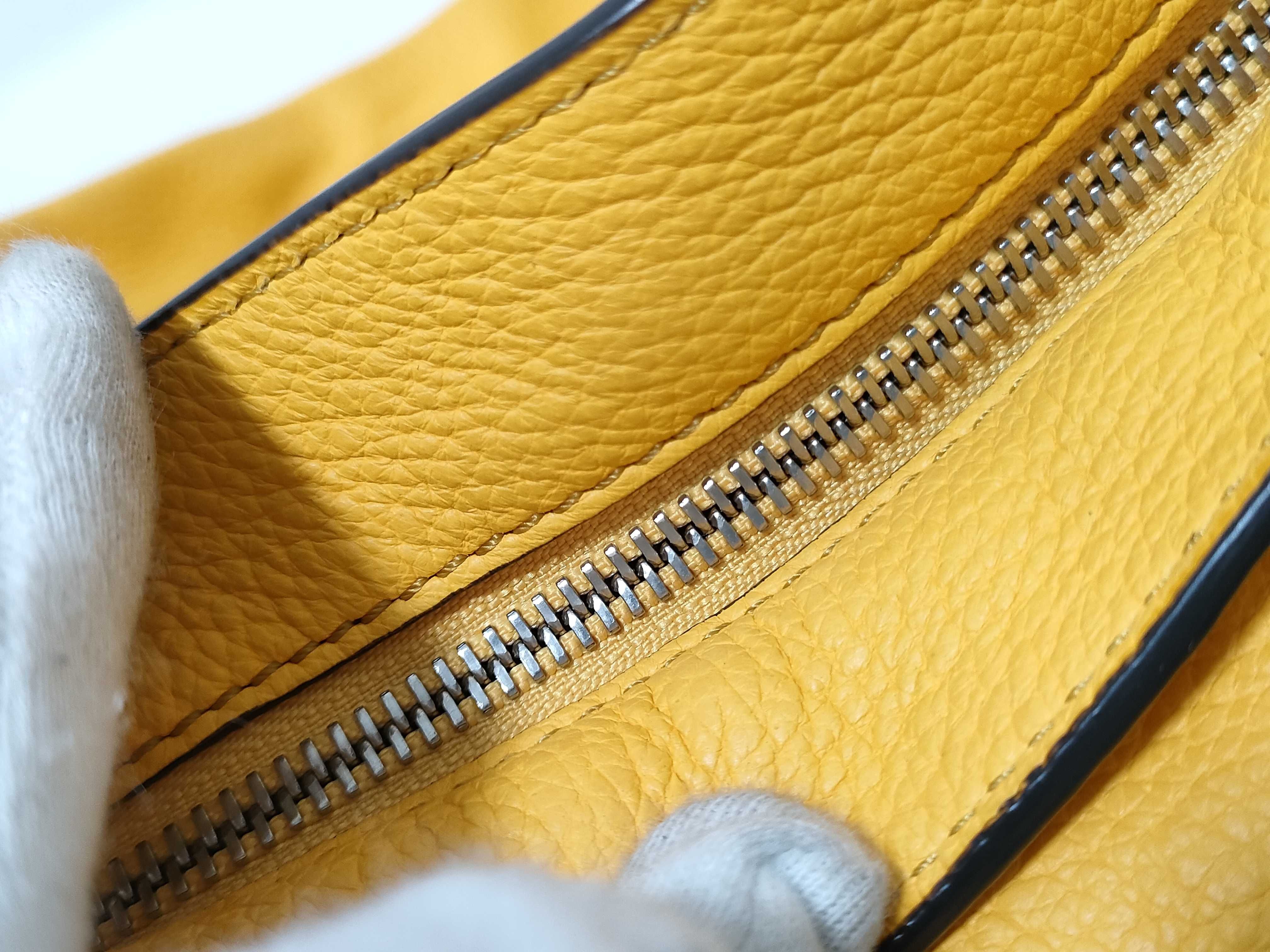 Bittersweet Leather Yellow Shoulder Bag — view 6