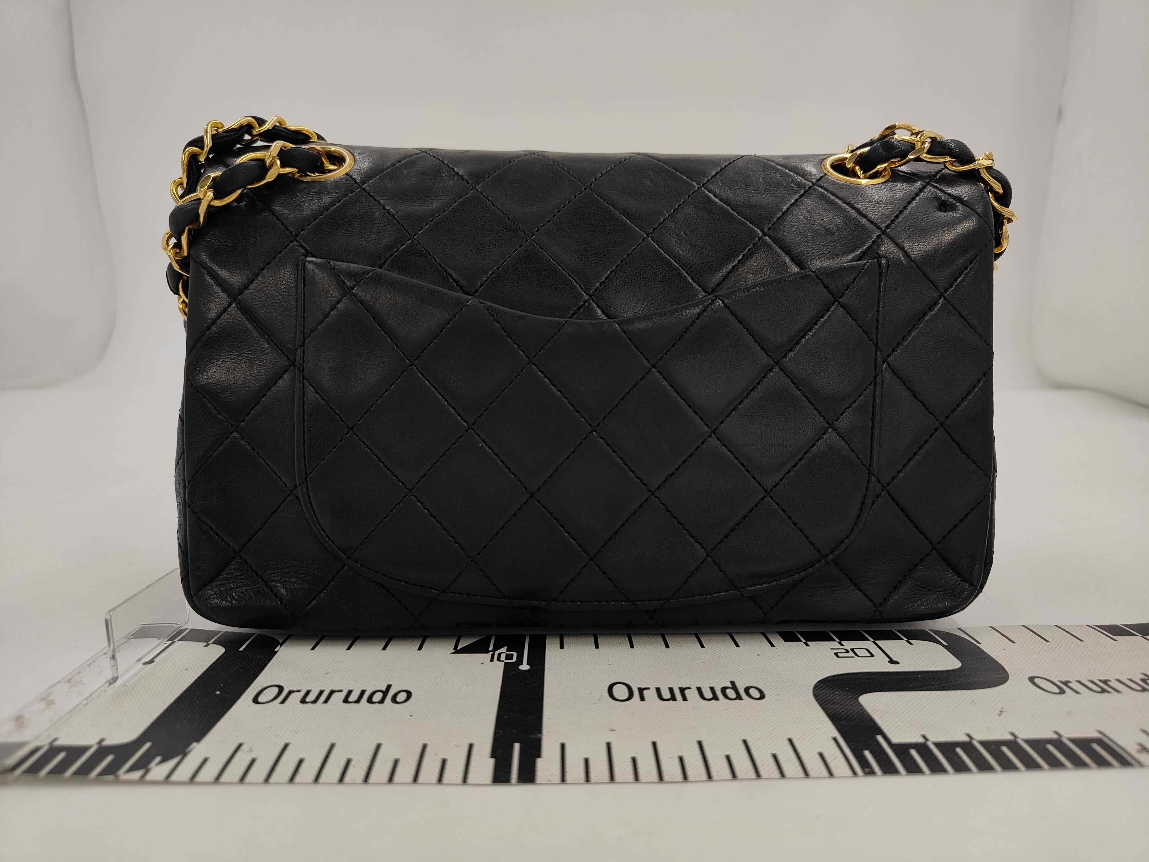 Matelassé 23 Double Flap Chain Shoulder Bag, Lambskin, Black, Gold Hardware, 0859779 (Shoulder Bag) — view 2