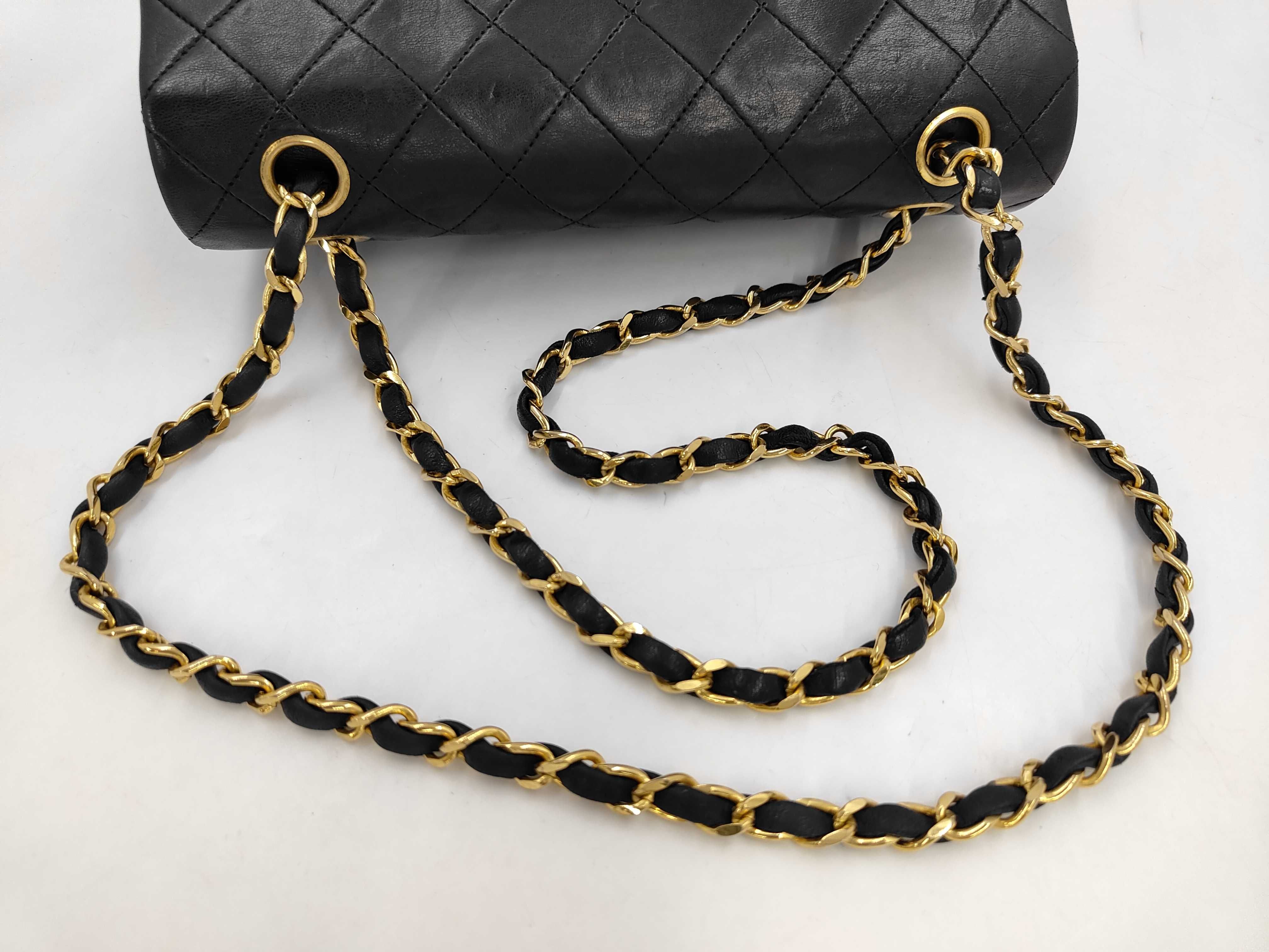 Matelassé 23 Double Flap Chain Shoulder Bag, Lambskin, Black, Gold Hardware, 0859779 (Shoulder Bag) — view 5