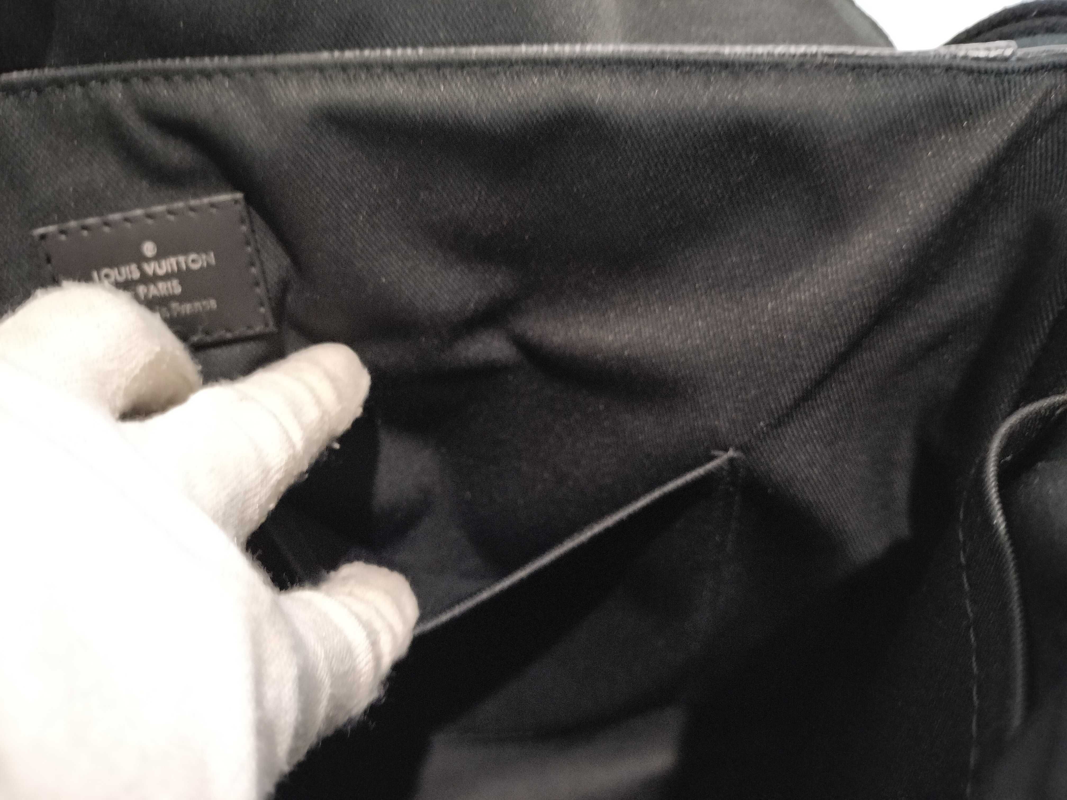 Damier District NM PM Damier Graphite Black Shoulder Bag — view 11