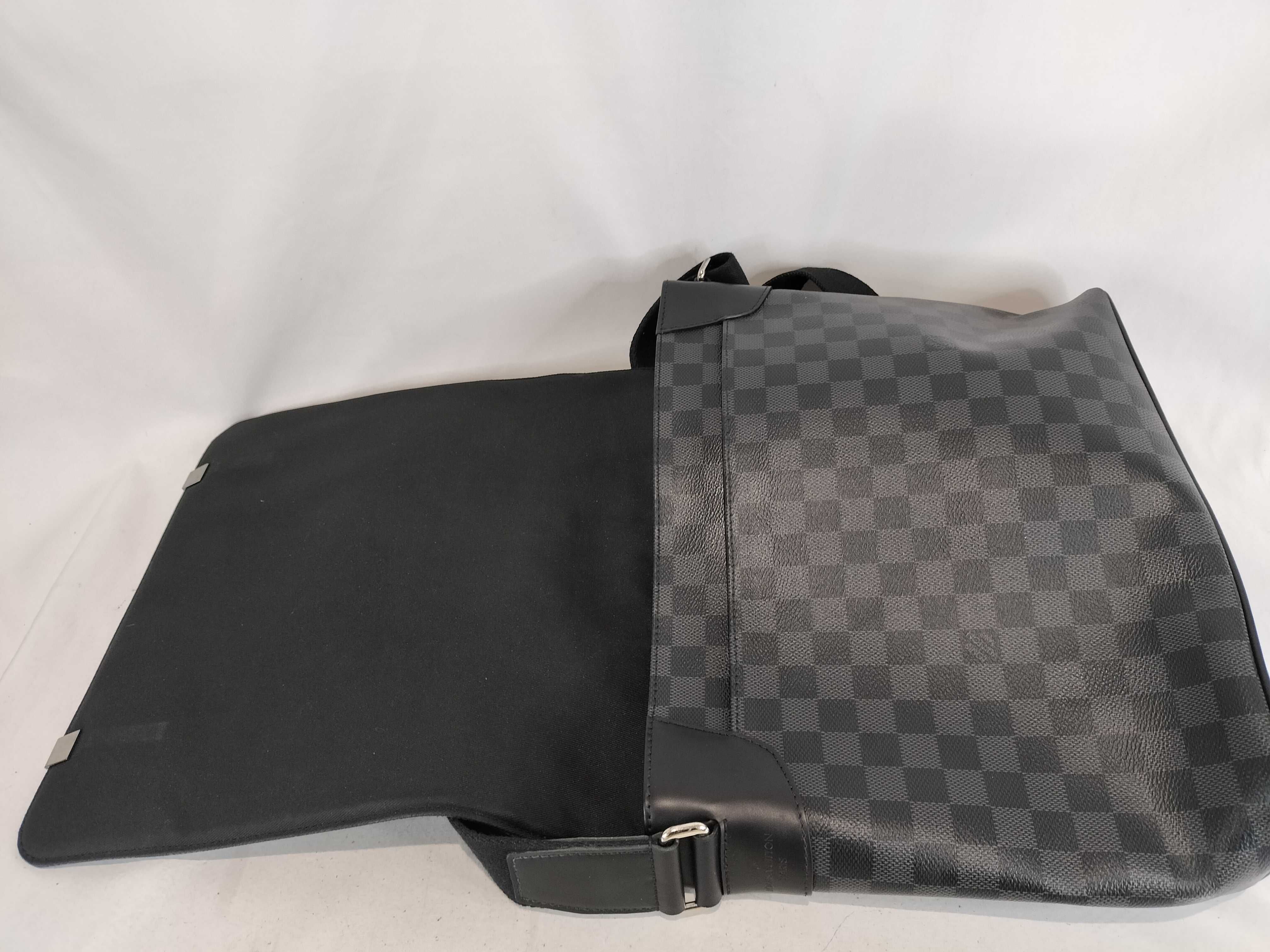 Damier District NM PM Damier Graphite Black Shoulder Bag — view 9