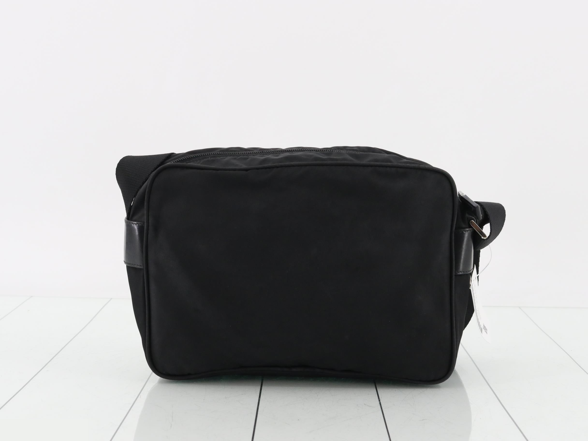 Shoulder bag, Tessuto, black — view 2