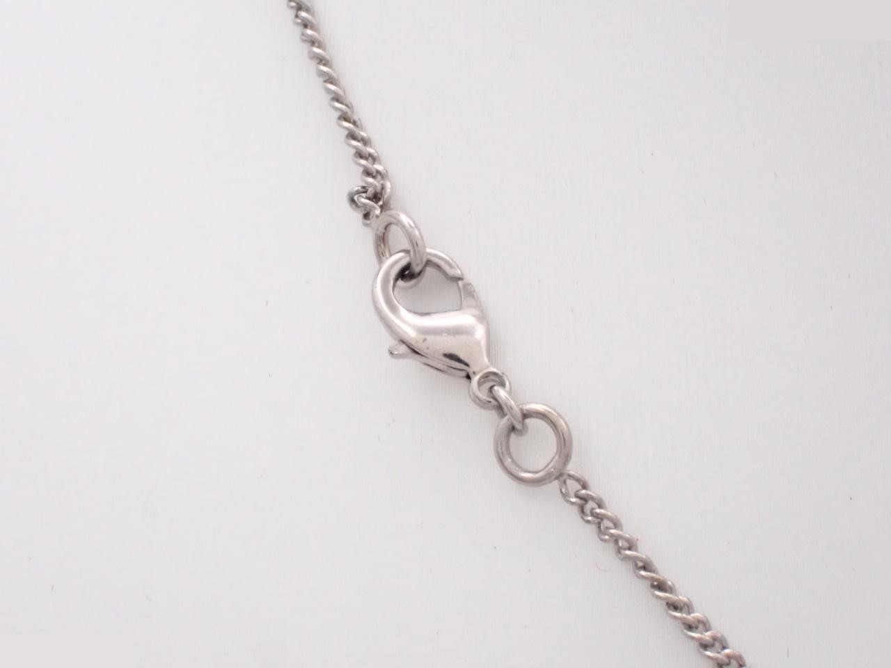 Necklace B10V Coco Mark Rhinestone Silver — view 2