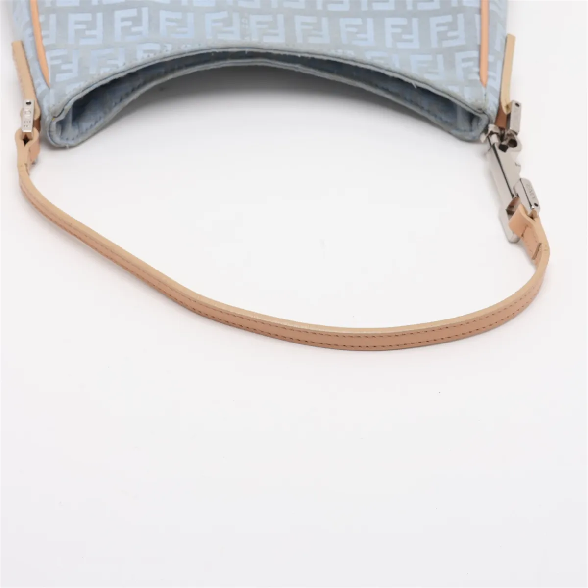 Zucchino 8BR068 Canvas x Leather Shoulder Bag, Blue — view 5