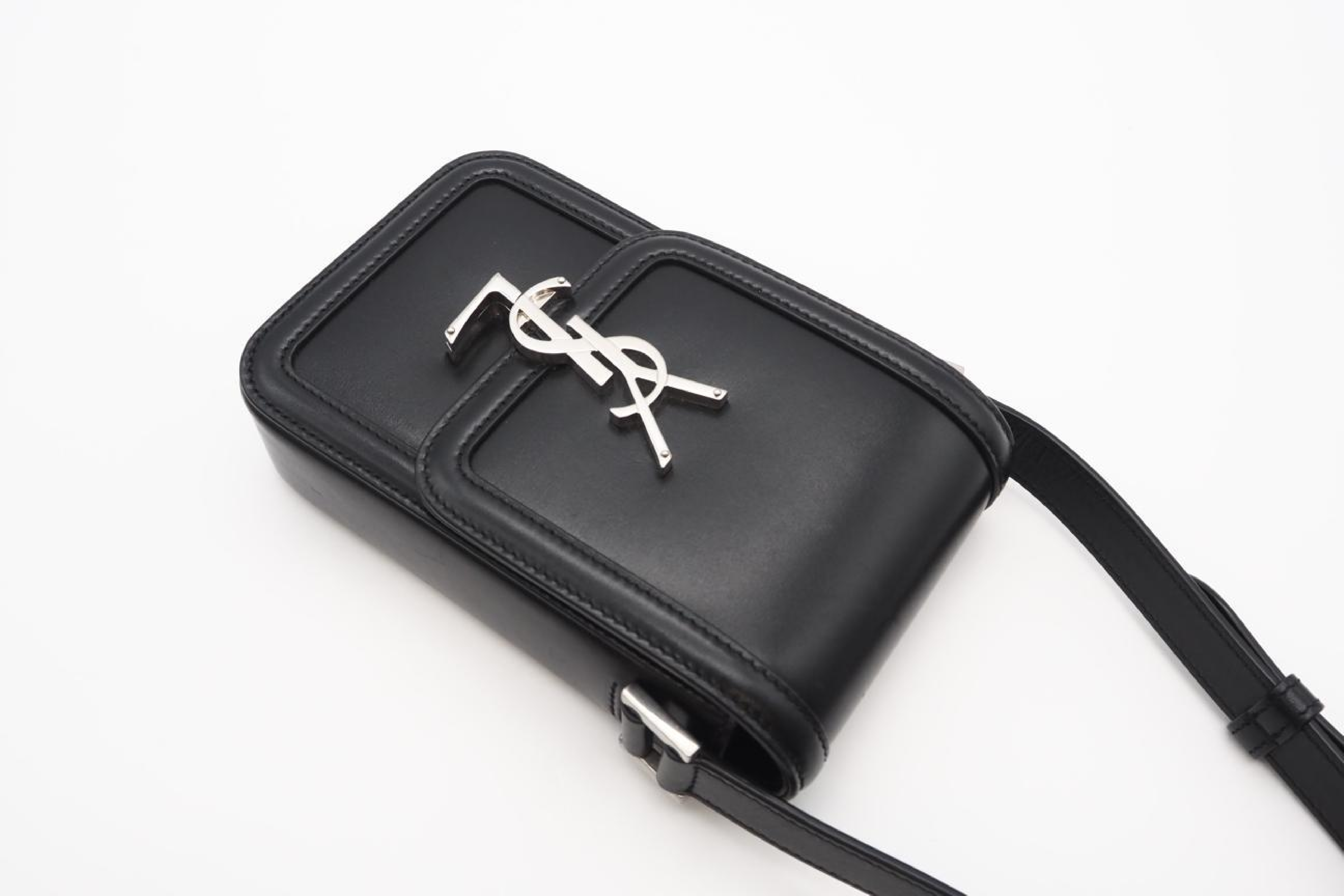 753963 YSL Logo Solferino Mini Black Shoulder Bag — view 2