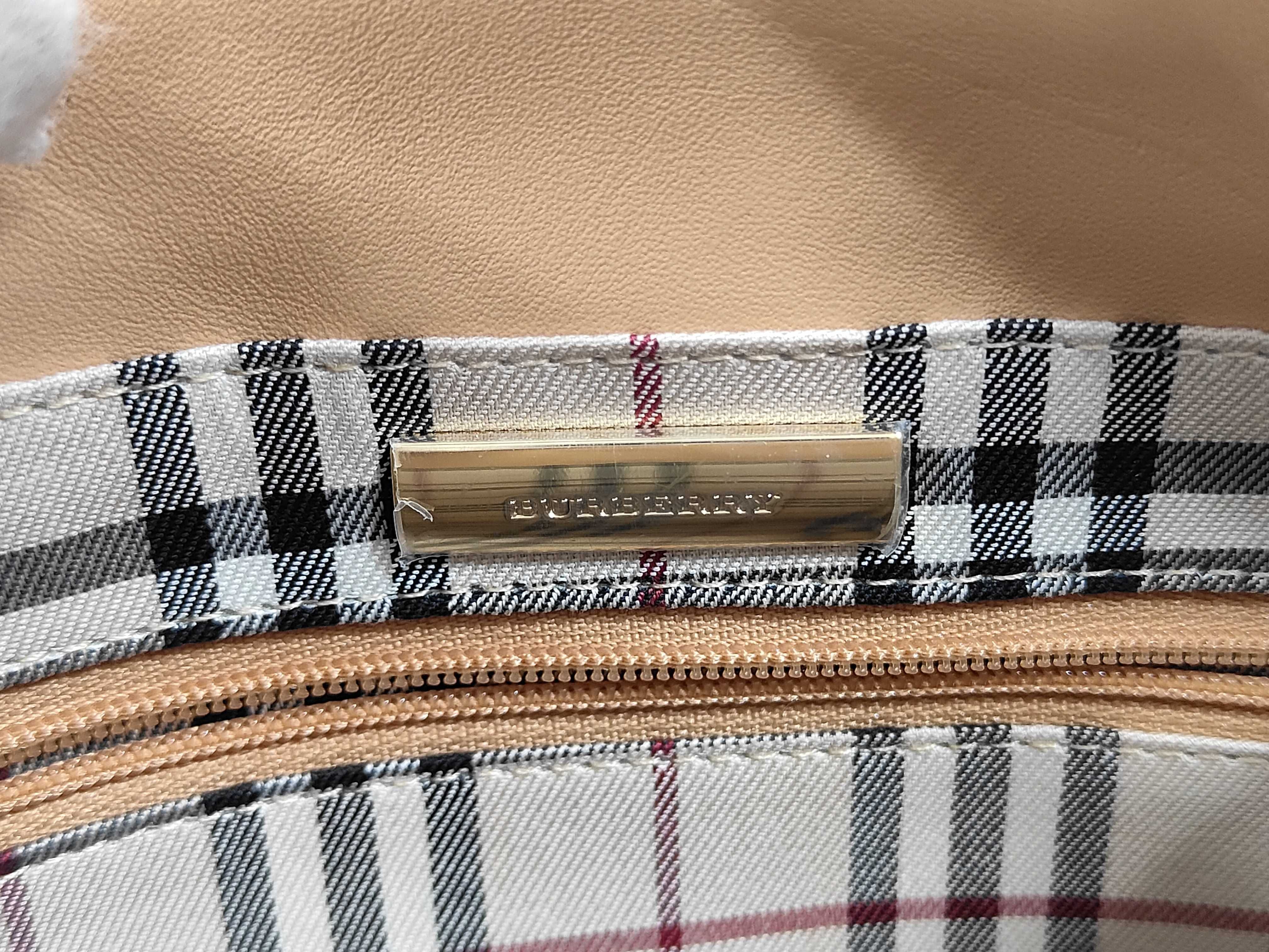 Leather One-Shoulder Bag, Beige Shoulder Bag — view 8