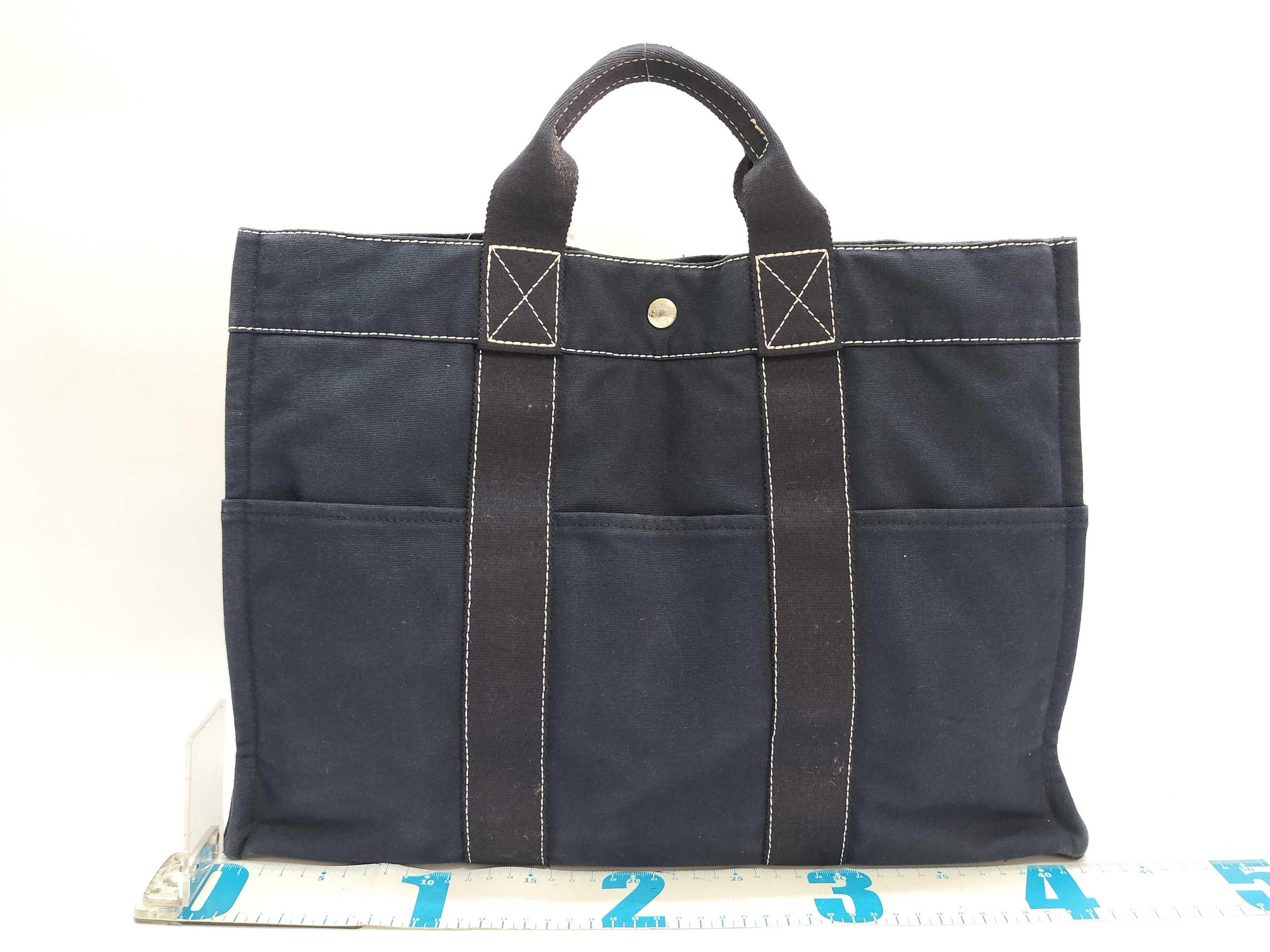 Deauville MM Navy Tote Bag — view 2