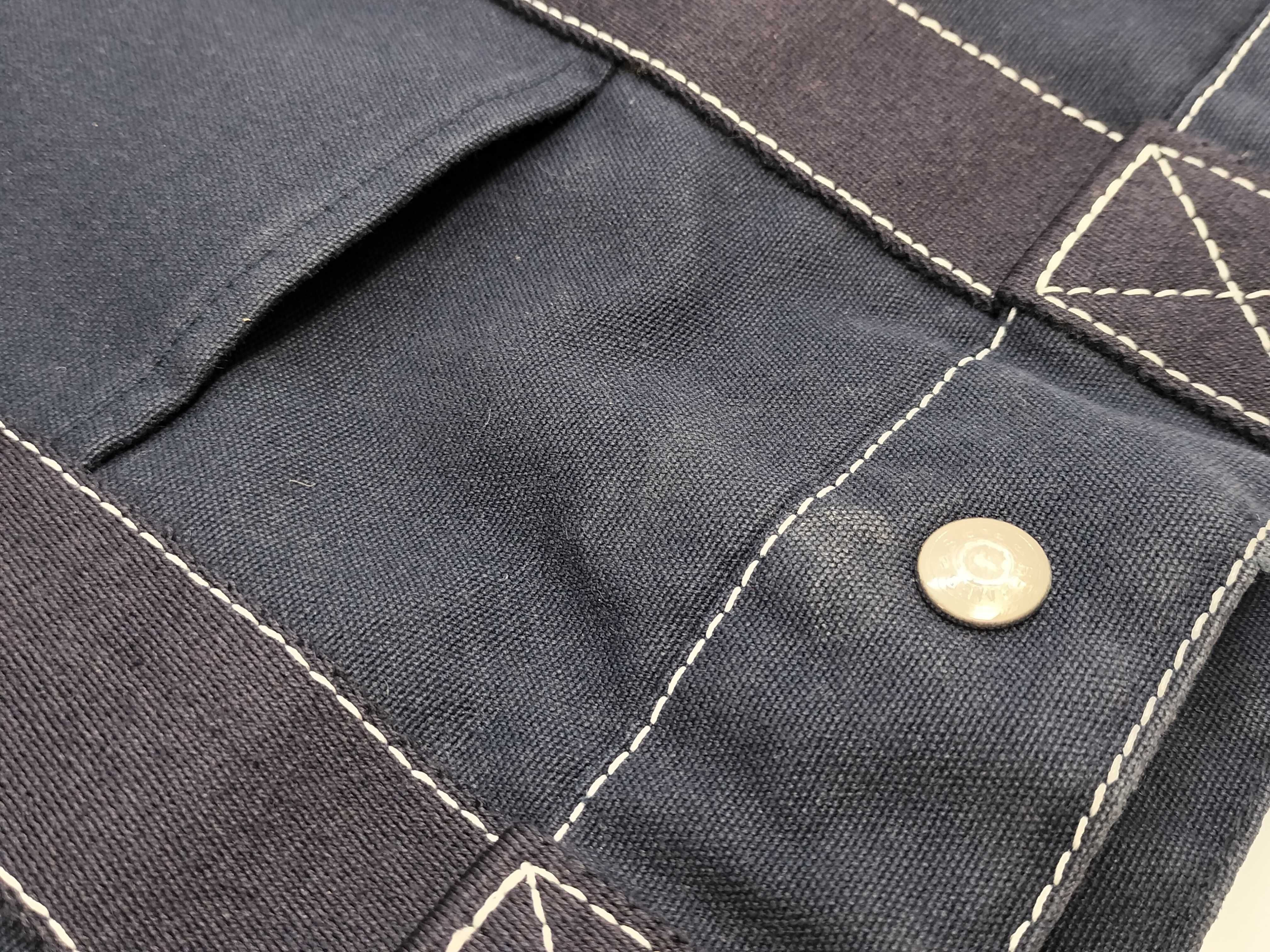 Deauville MM Navy Tote Bag — view 12