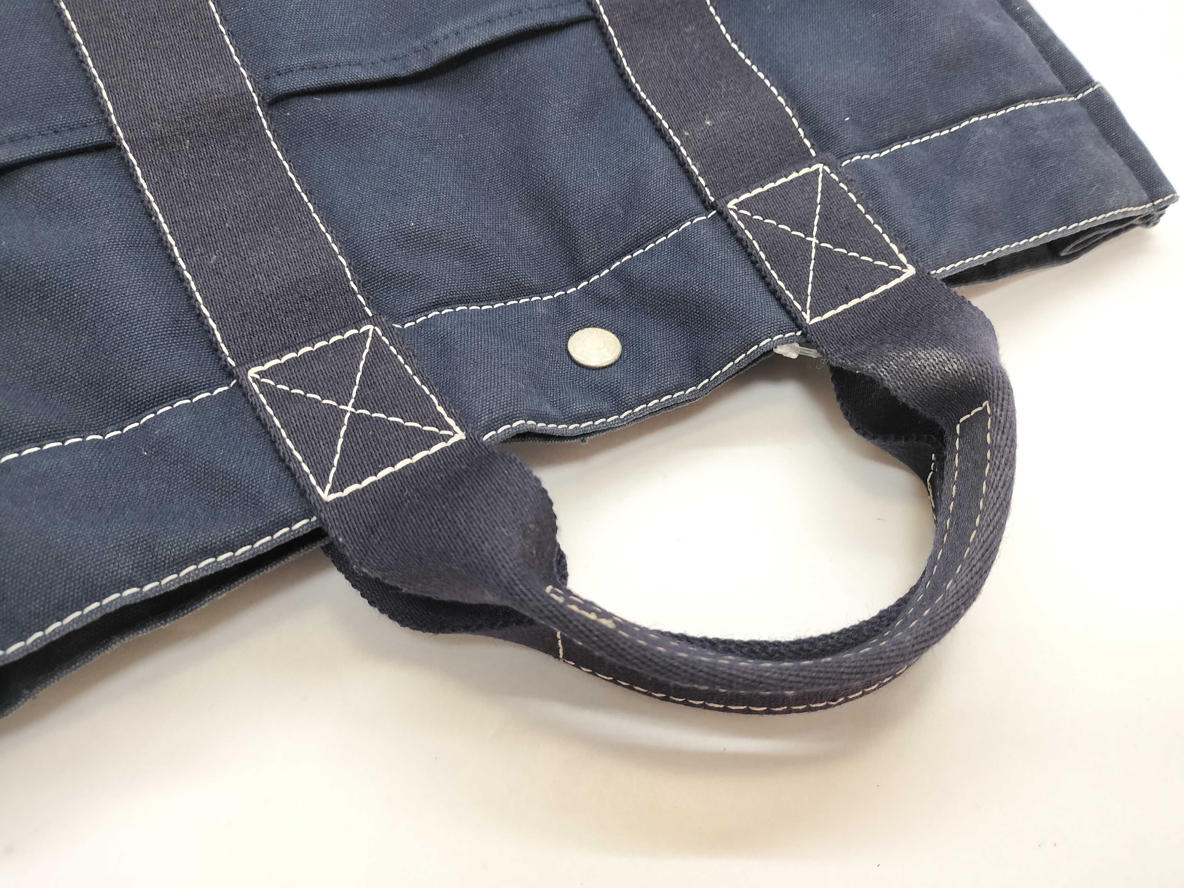Deauville MM Navy Tote Bag — view 5