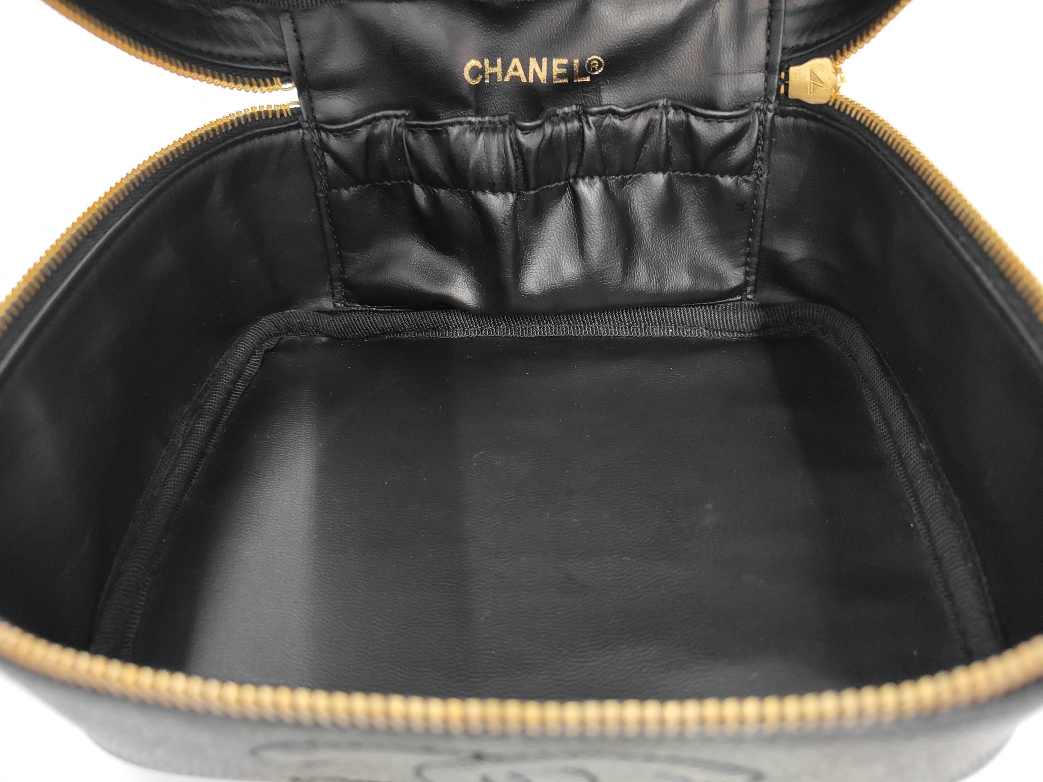 Vanity Caviar Skin Black Gold Hardware 3129942 Vanity Bag — view 8