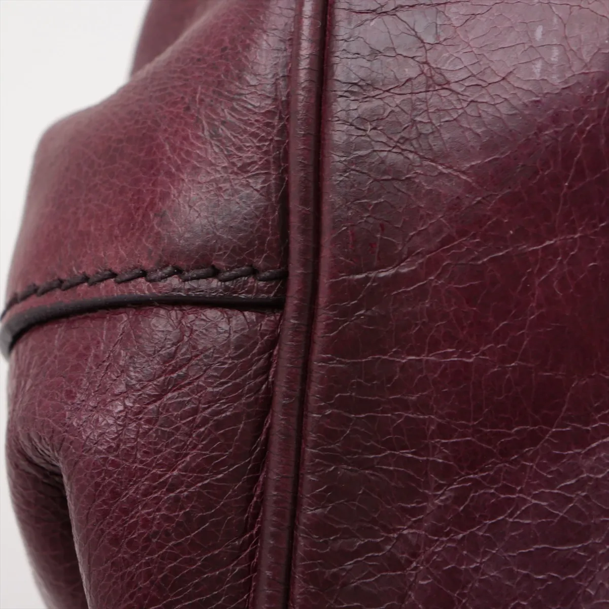 Leather 2WAY Handbag Purple — view 11