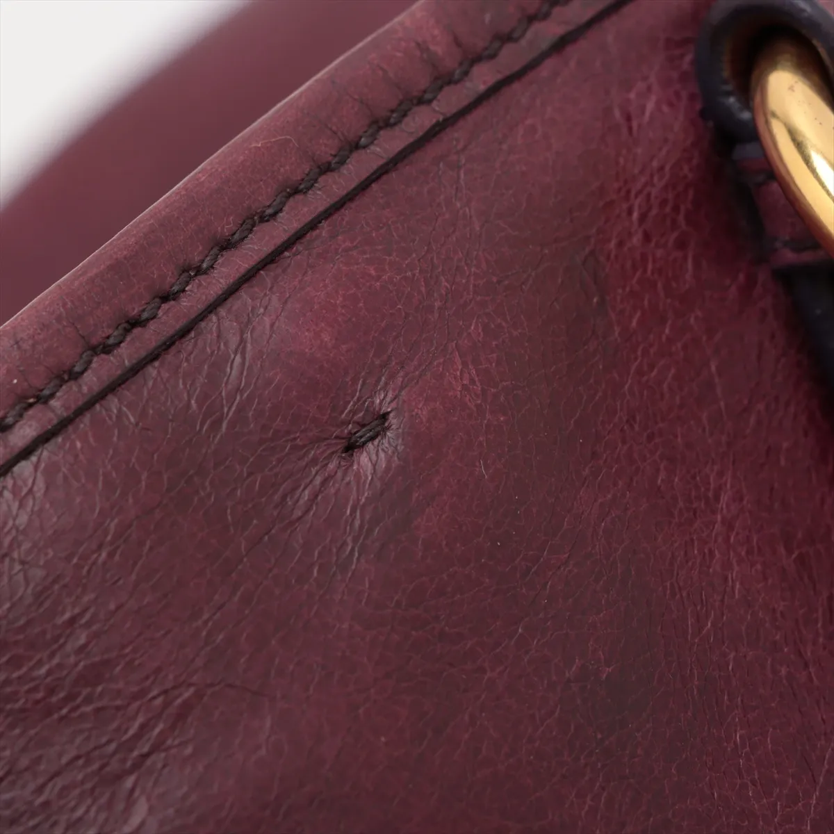 Leather 2WAY Handbag Purple — view 12