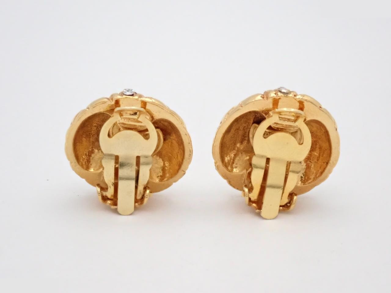 Mat Rhinestone Earrings — view 2