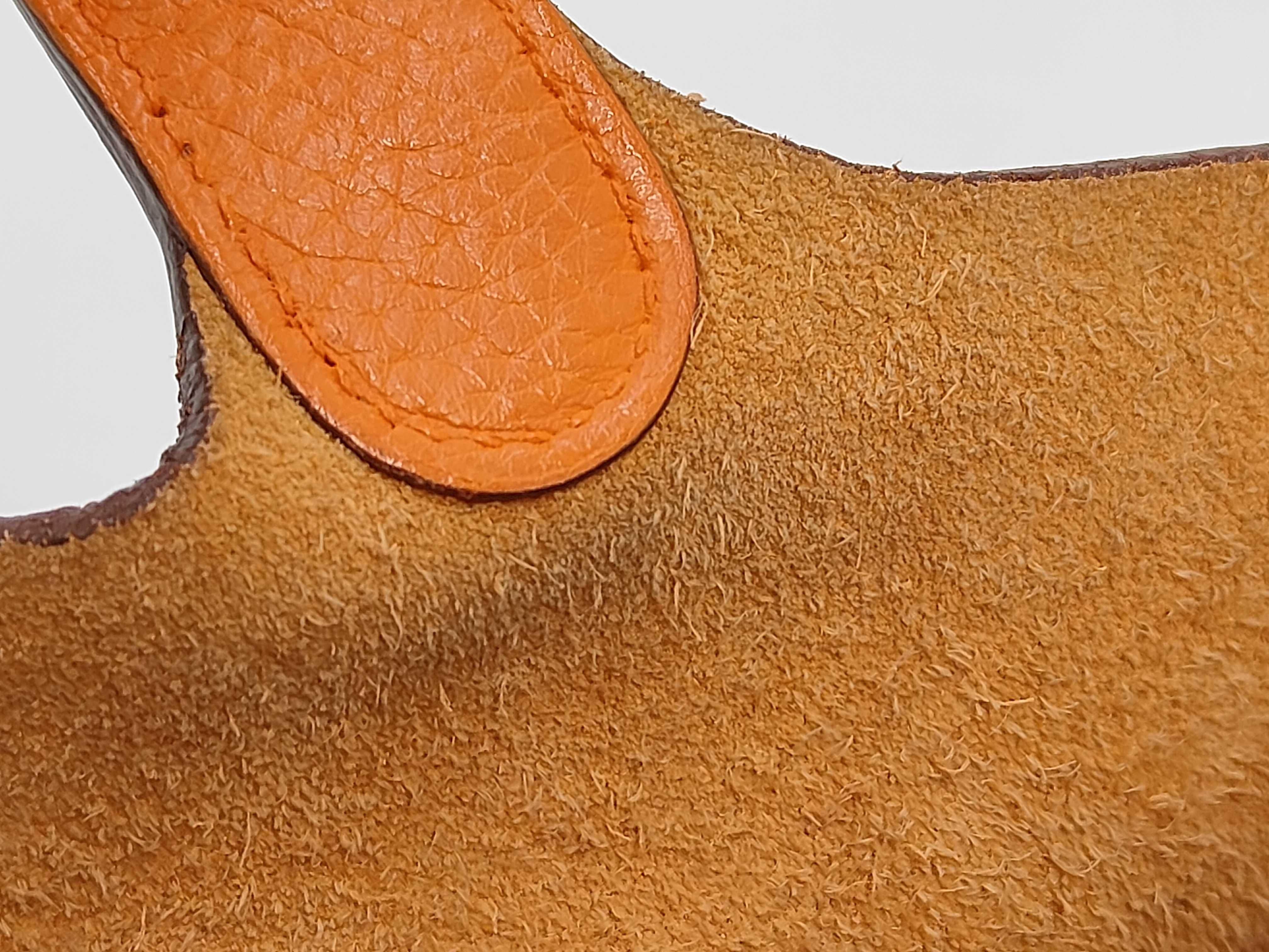 Picotin Lock PM Orange Stamped M Handbag — view 11