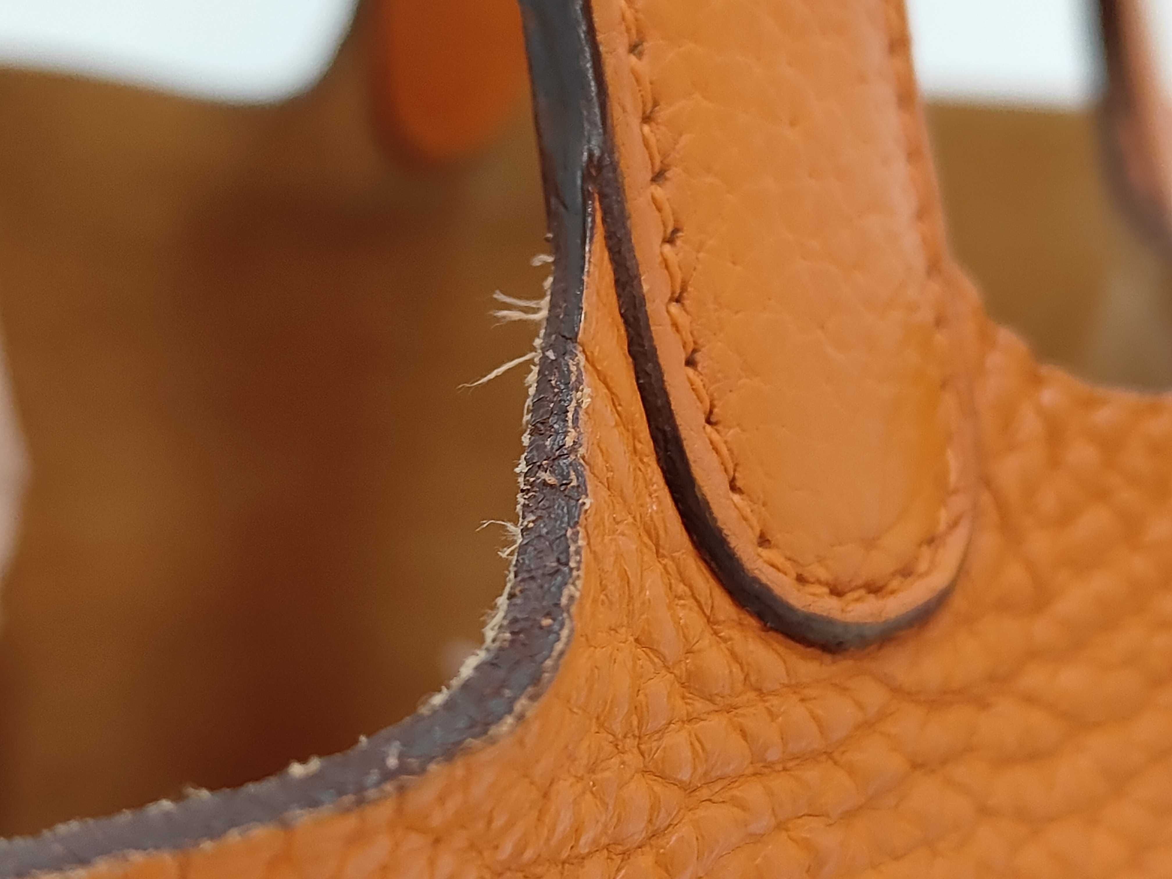Picotin Lock PM Orange Stamped M Handbag — view 3