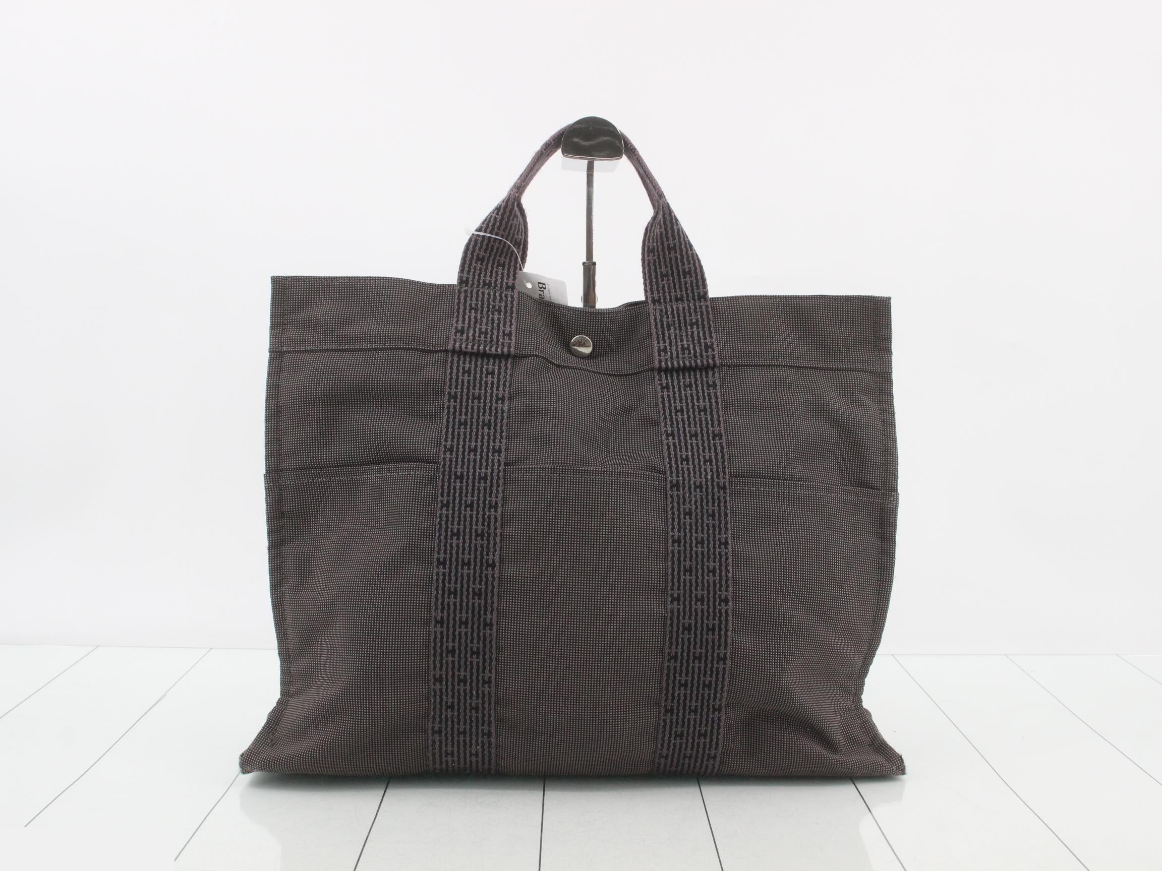 Aleline Tote MM, Gray Canvas, Silver — view 2