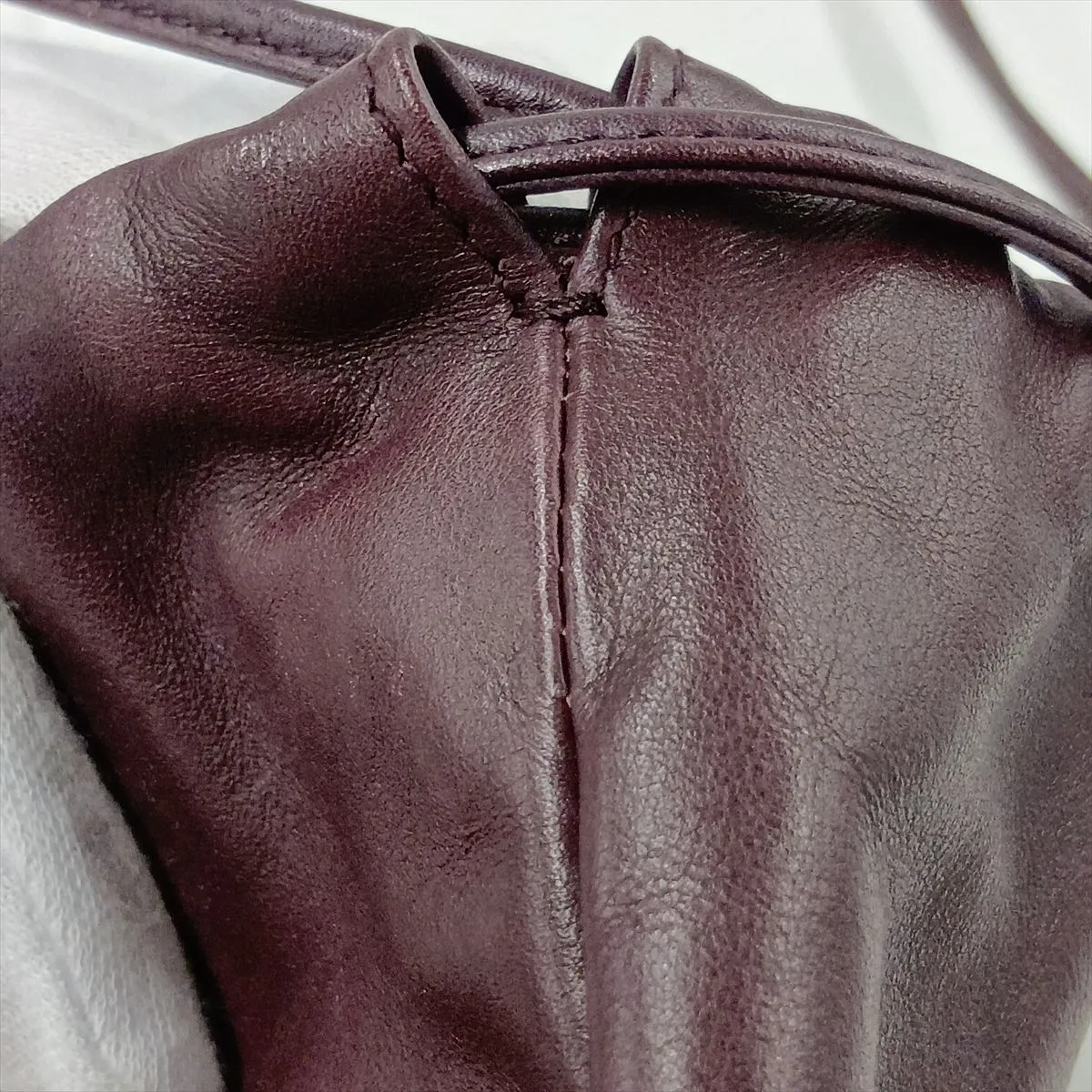Mini The Valve Leather Shoulder Bag, Purple — view 12