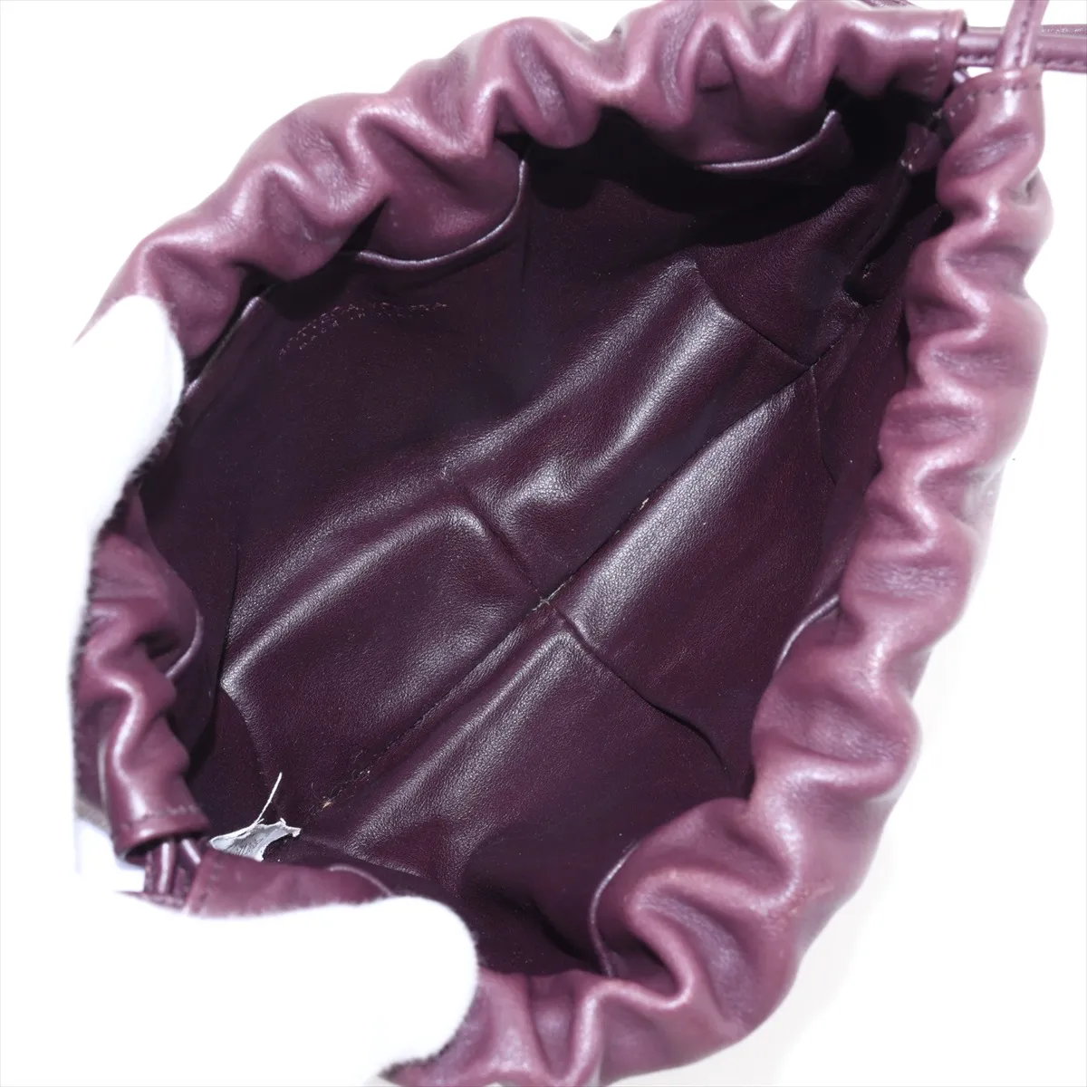 Mini The Valve Leather Shoulder Bag, Purple — view 6