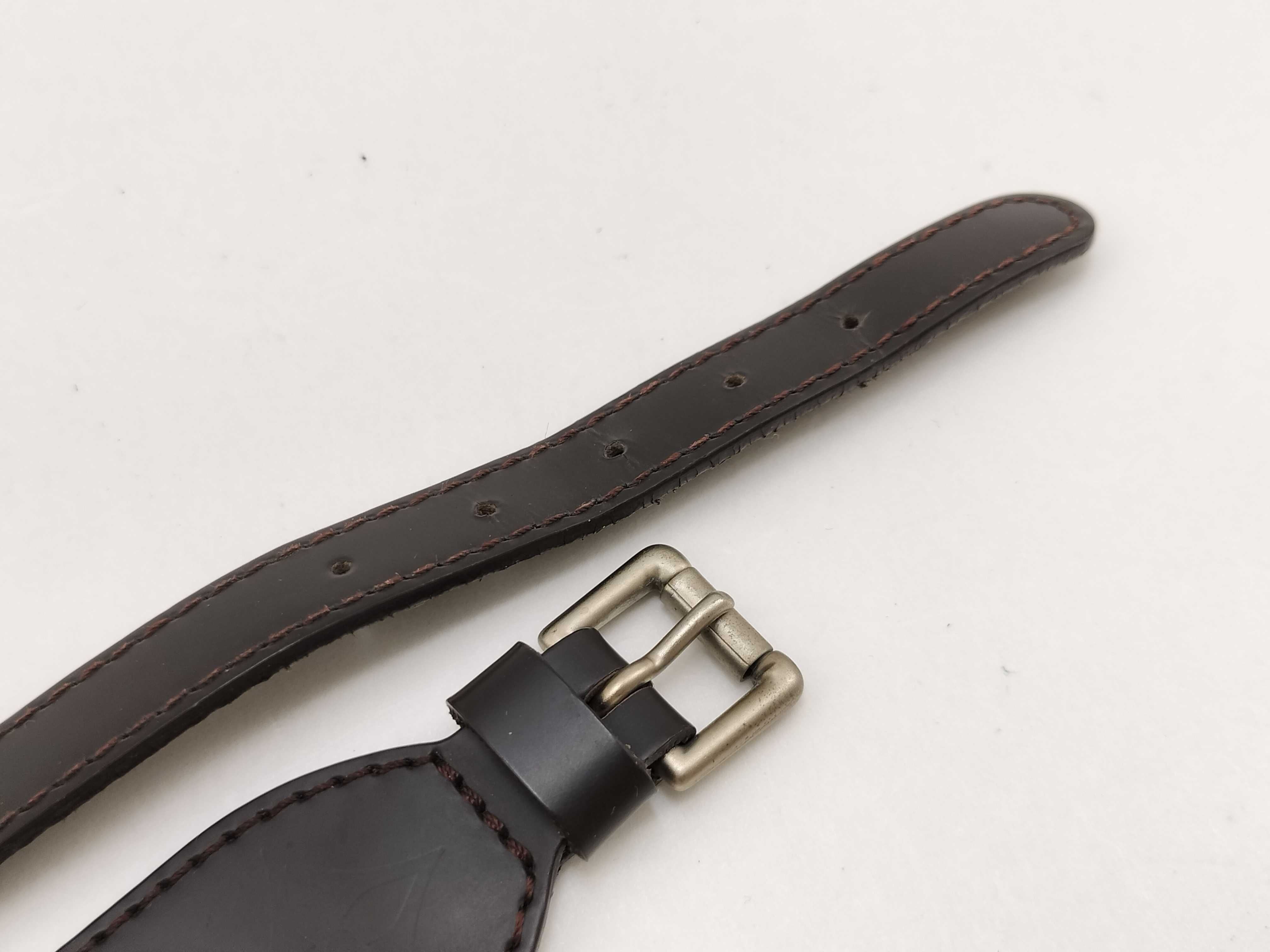 Leather Bracelet Bangle Glacé Brasslet Force Bracelet Bangle — view 8