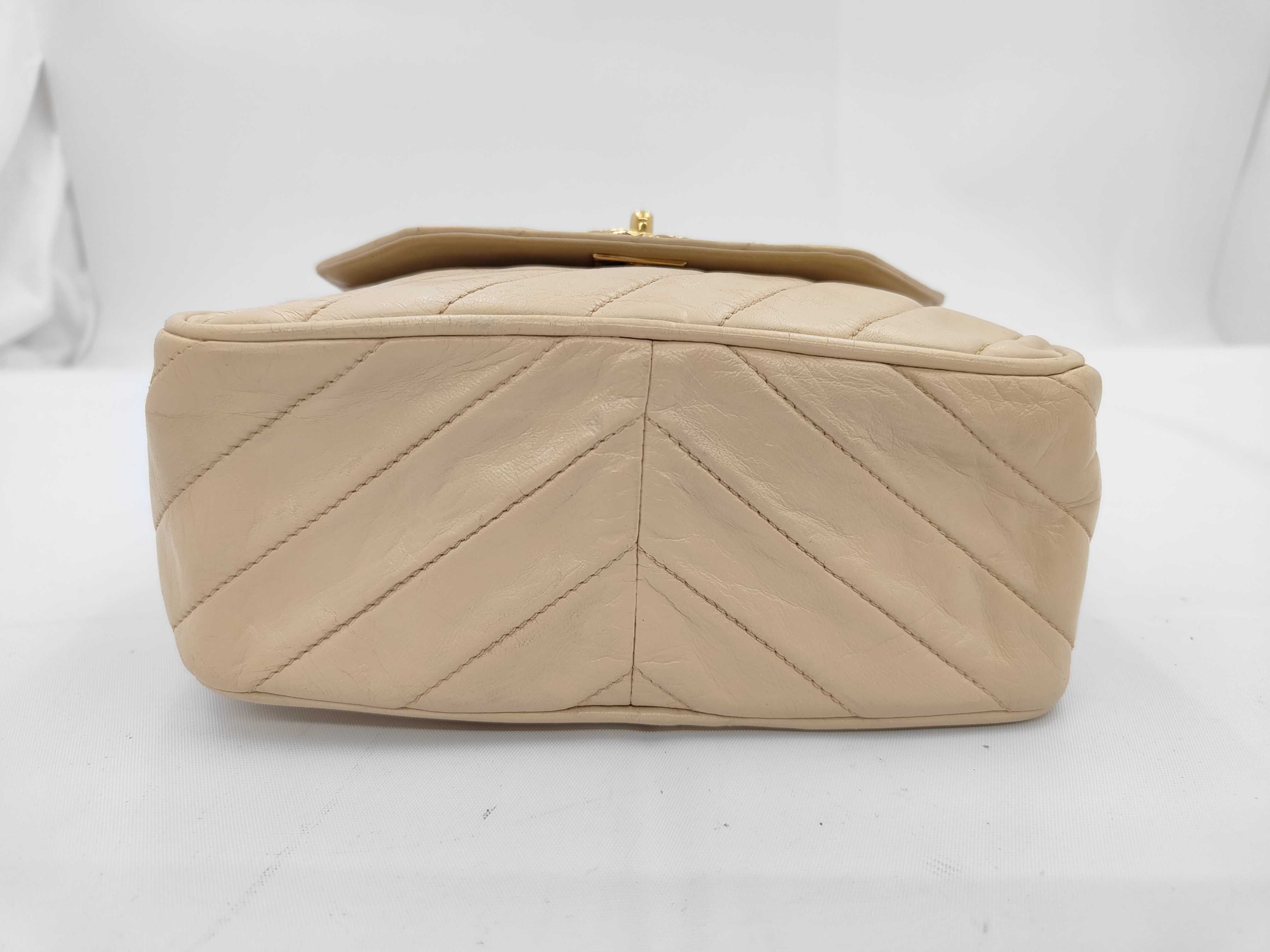 Bias Stitch Fringe Shoulder Bag, Beige, Gold Hardware, Series 2 — view 5