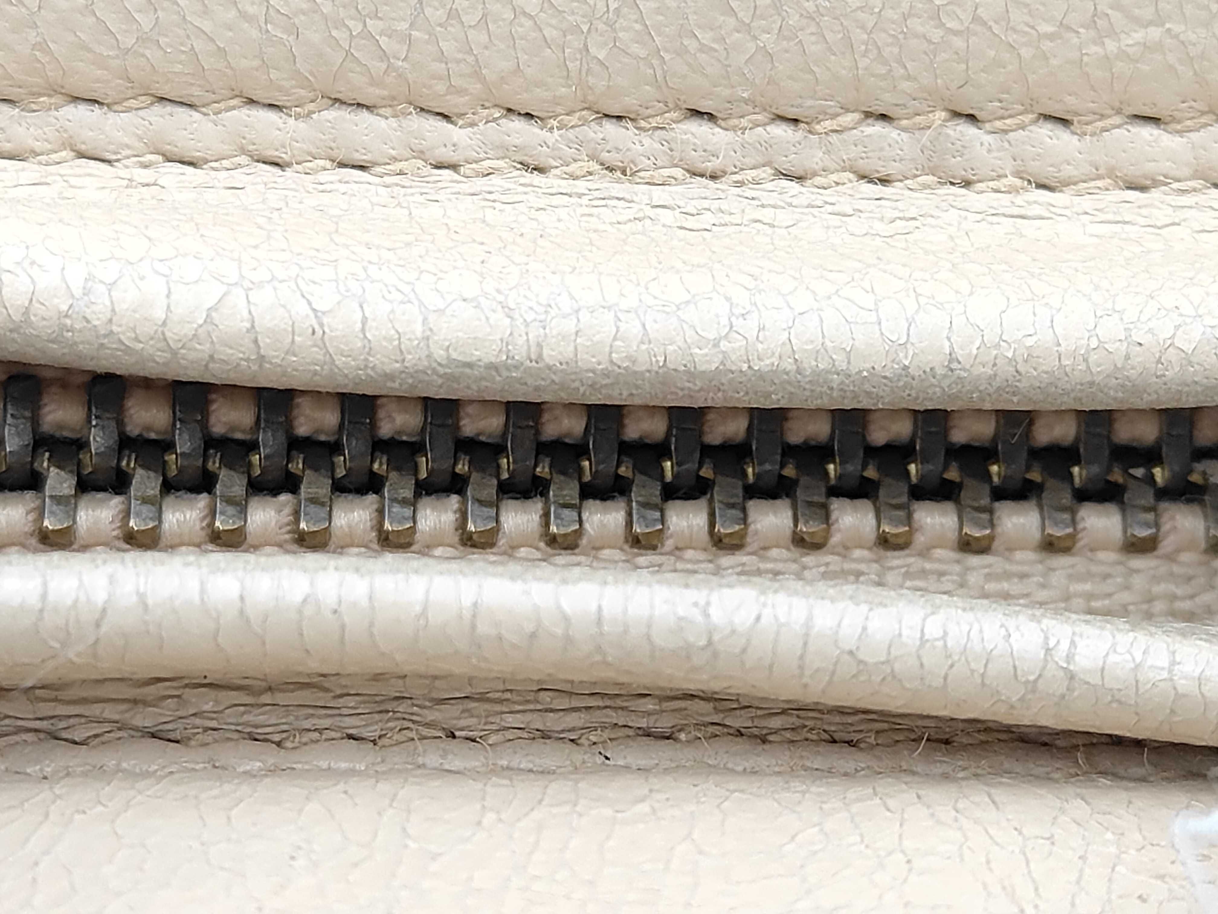 Bias Stitch Fringe Shoulder Bag, Beige, Gold Hardware, Series 2 — view 8