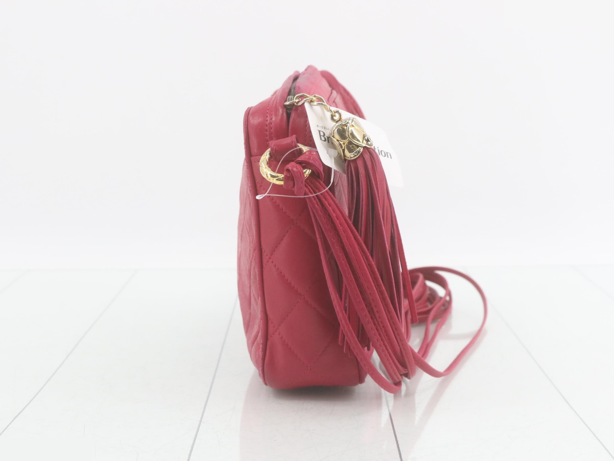 Lambskin, Gold hardware, Pink — view 4