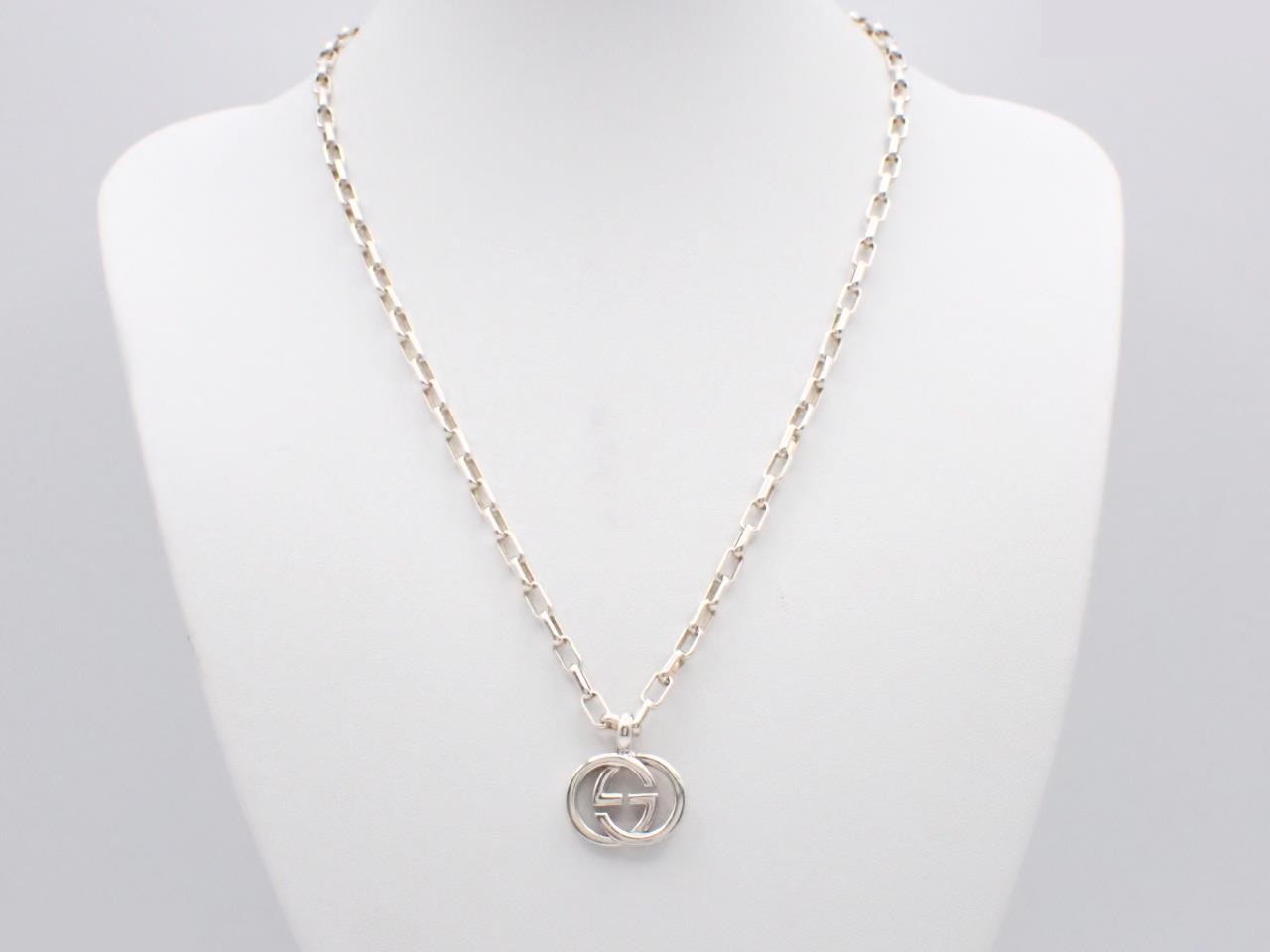 Interlocking G Necklace, AG925, 22.4g, Chain approx. 48cm — view 3