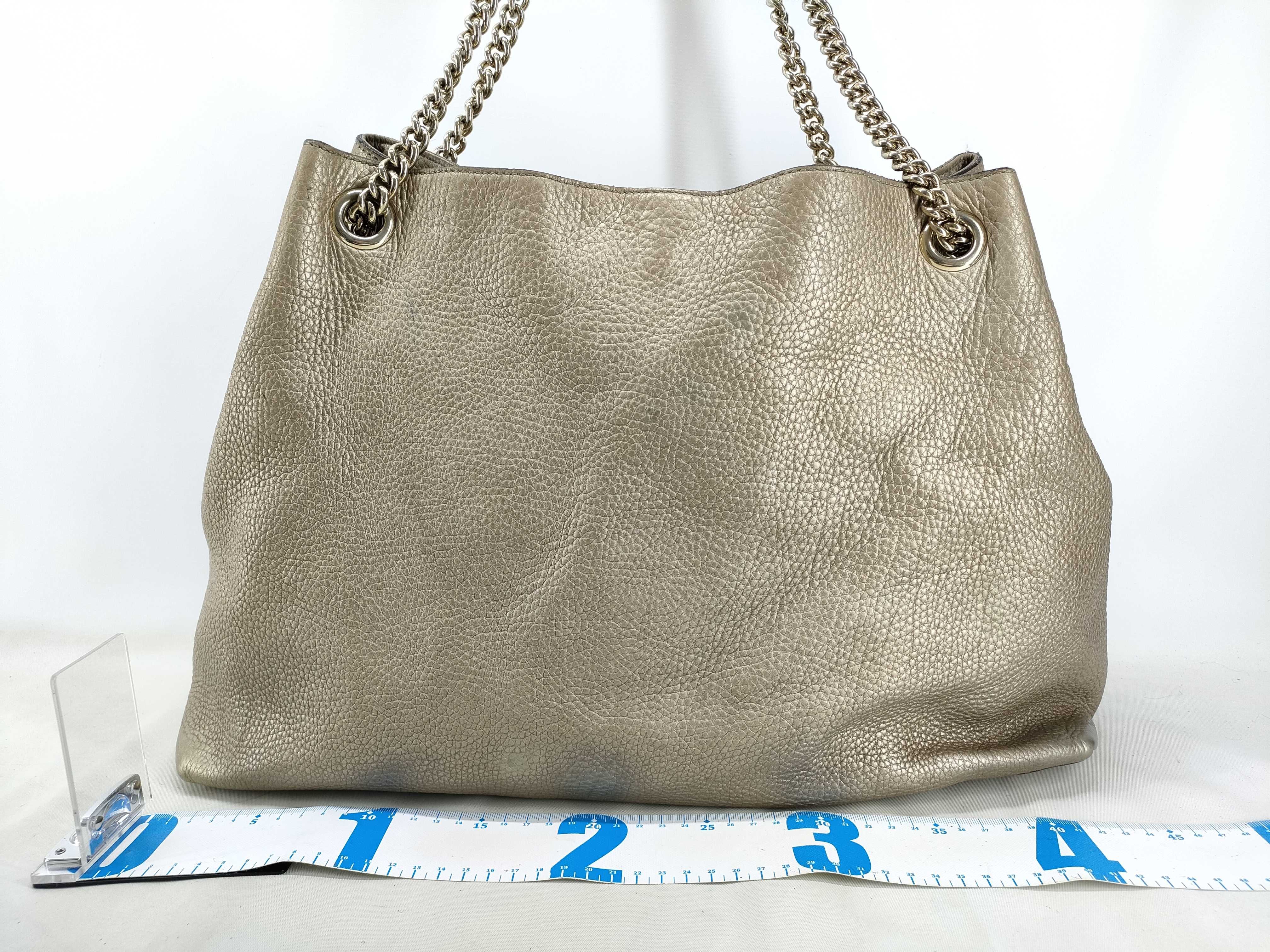 Soho Gucci Soho Fringe Leather Chain Tote Bag — view 2