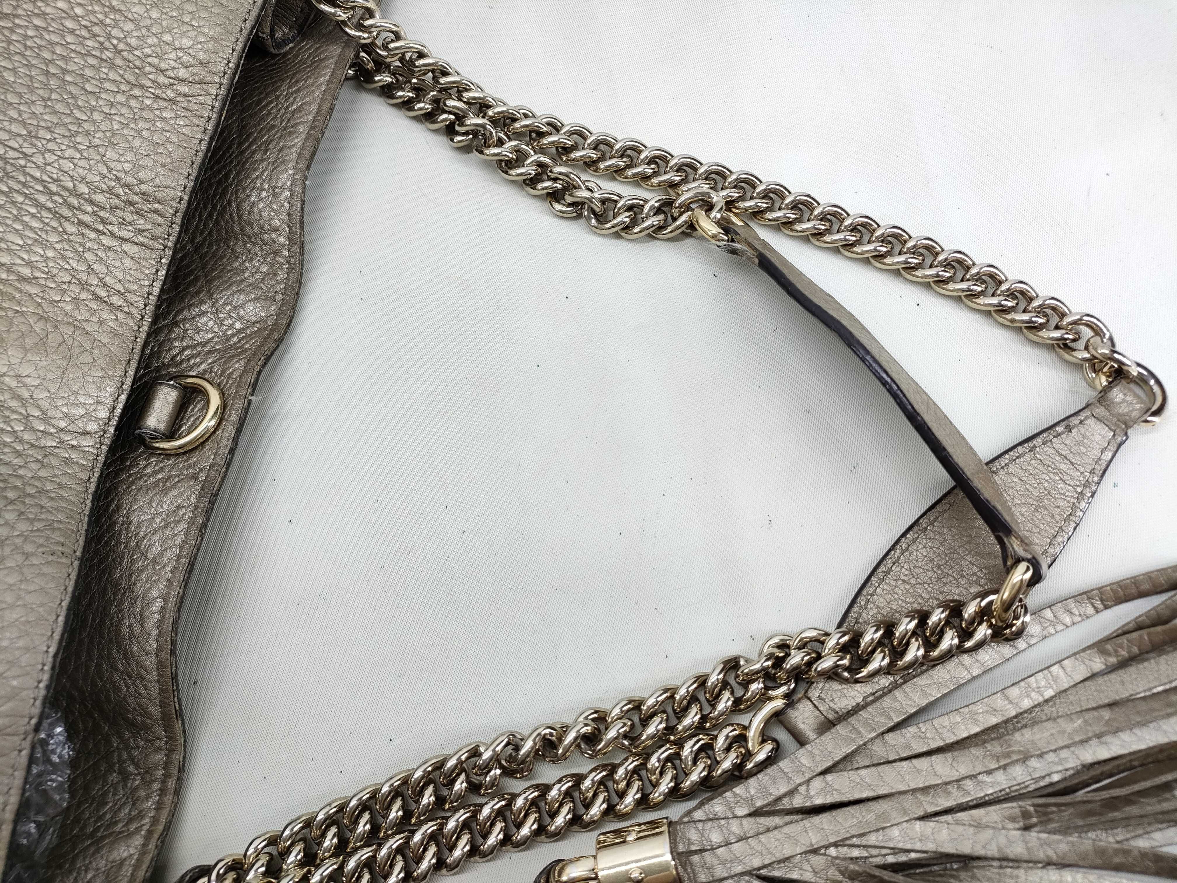 Soho Gucci Soho Fringe Leather Chain Tote Bag — view 5