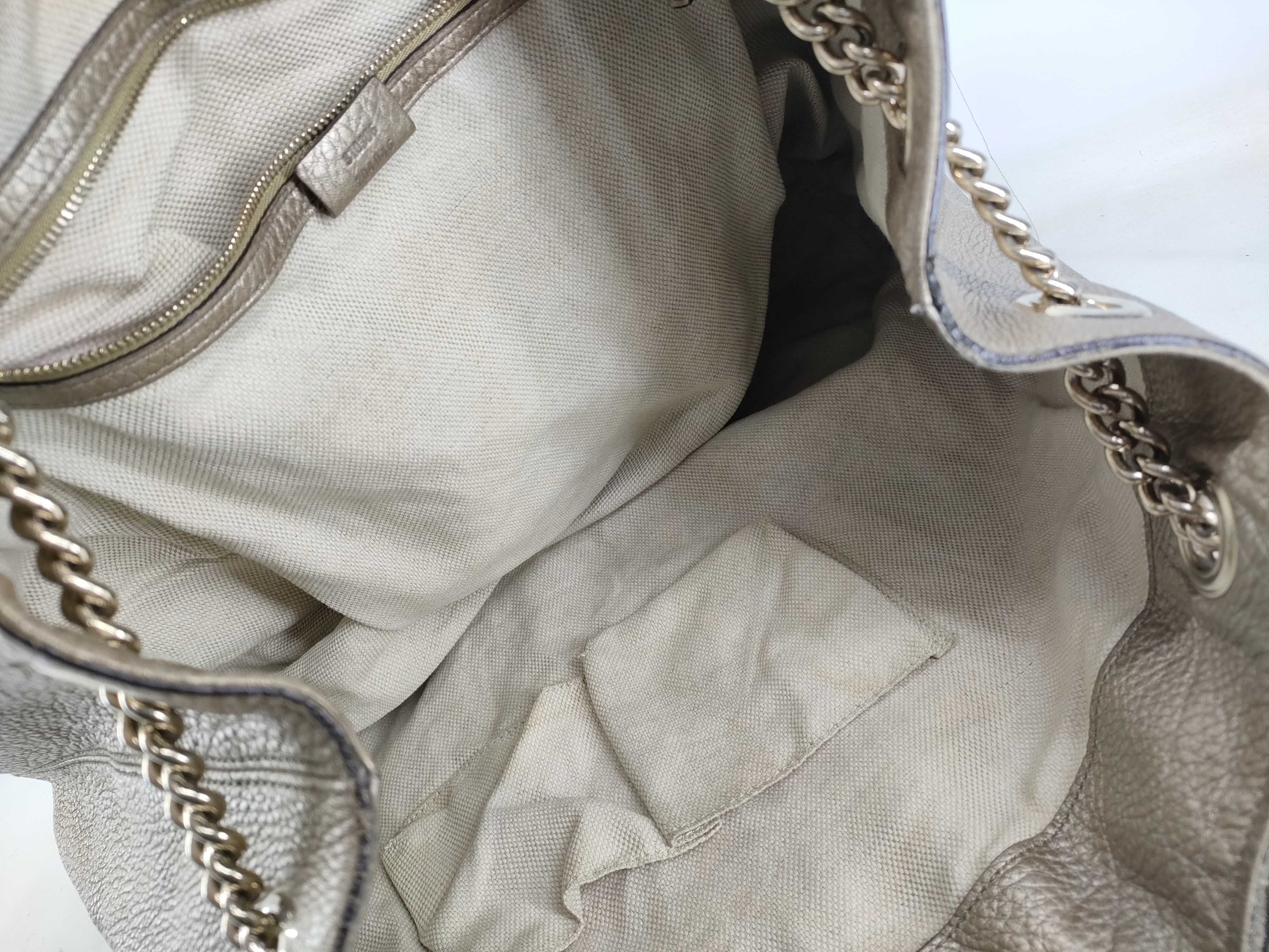 Soho Gucci Soho Fringe Leather Chain Tote Bag — view 7